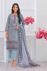 NSM Printed 3pc (Unstitched)