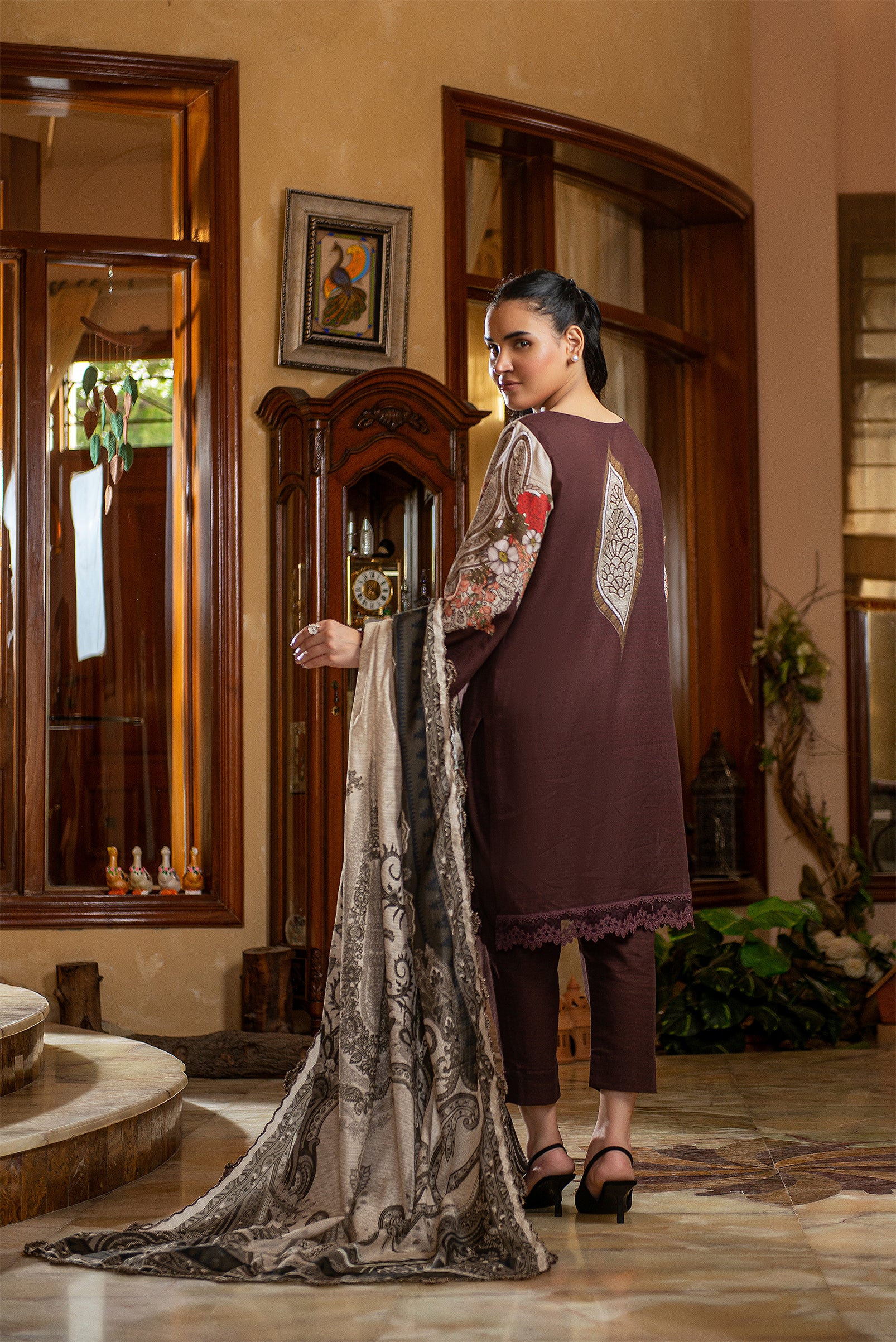 NSM khaddar 3pc (Unstitched)