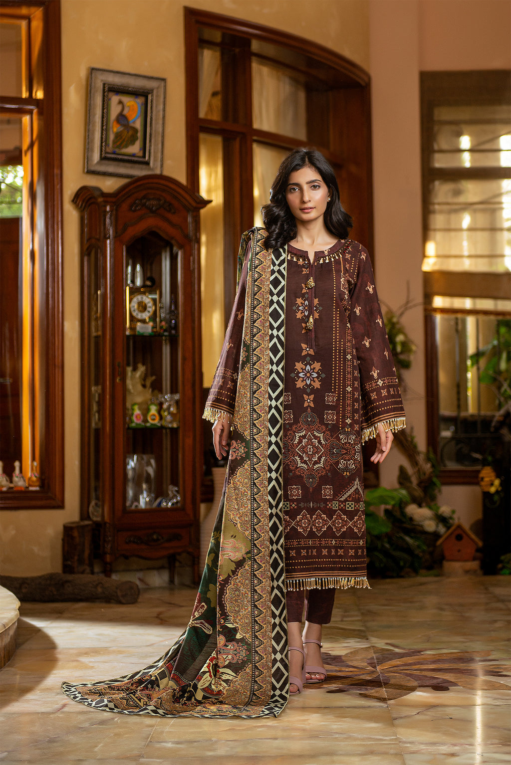 NSM khaddar 3pc (Unstitched)