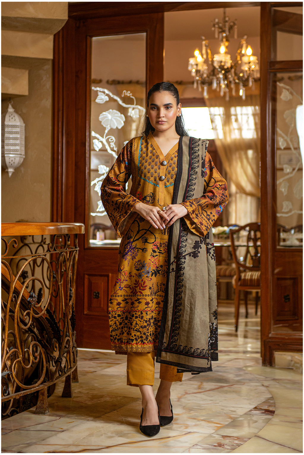 NSM khaddar 3pc (Unstitched)