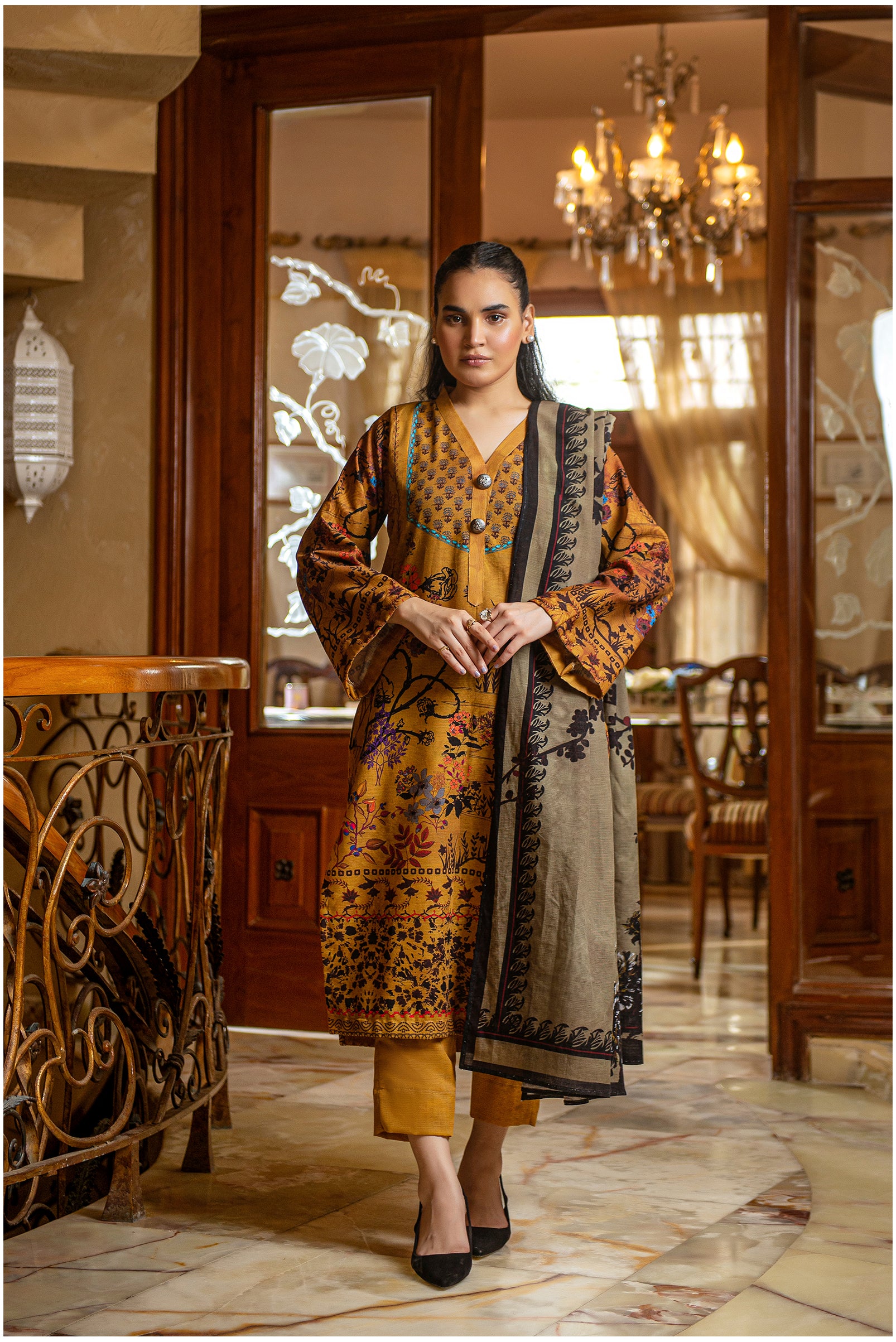 NSM khaddar 3pc (Unstitched)