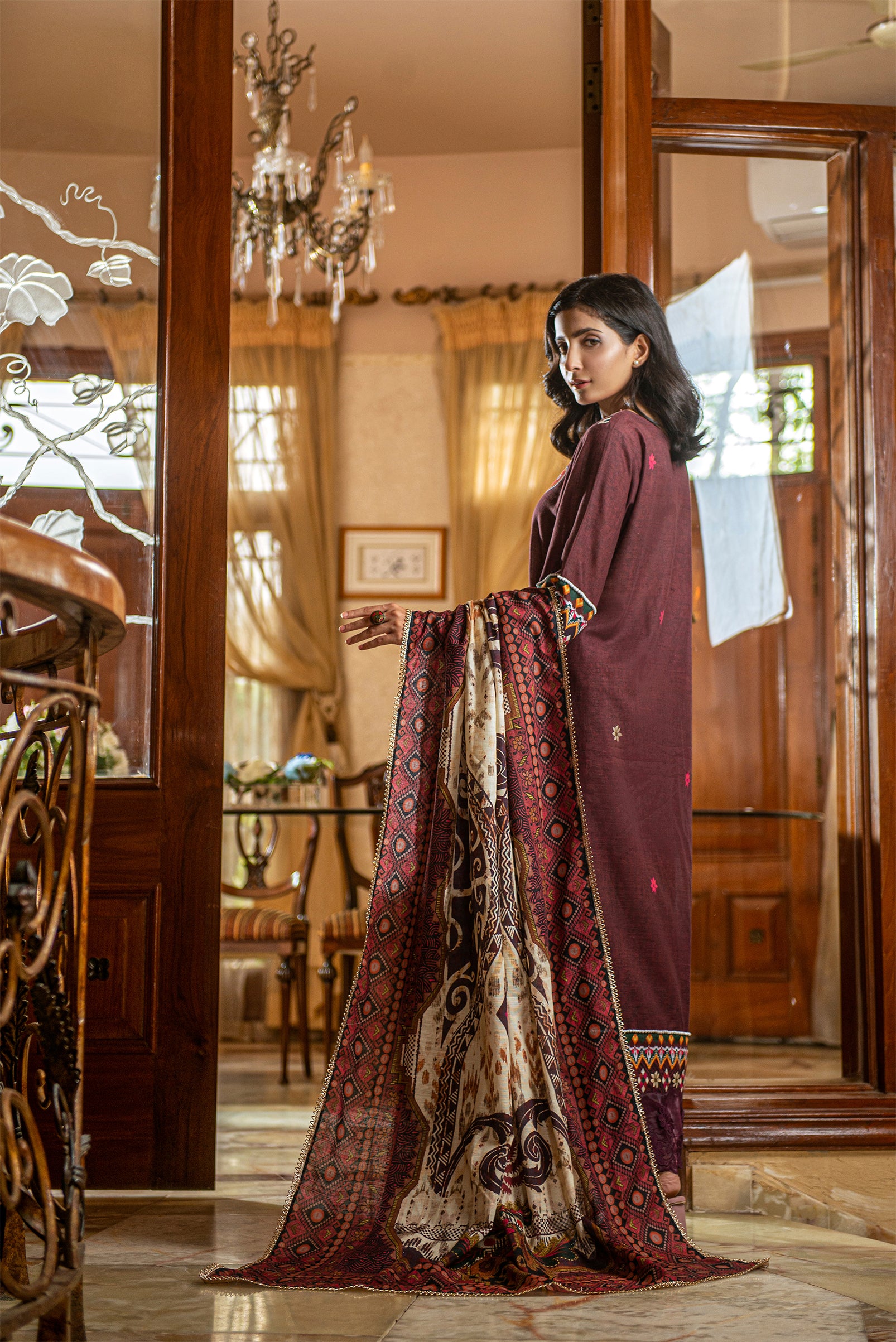 NSM khaddar 3pc (Unstitched)