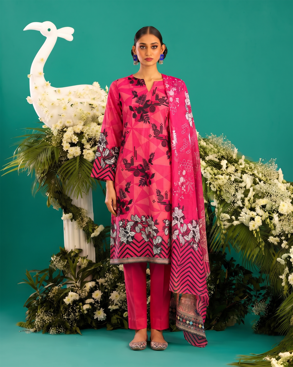 3Pcs Unstitched Suit (Andaaz Collection)