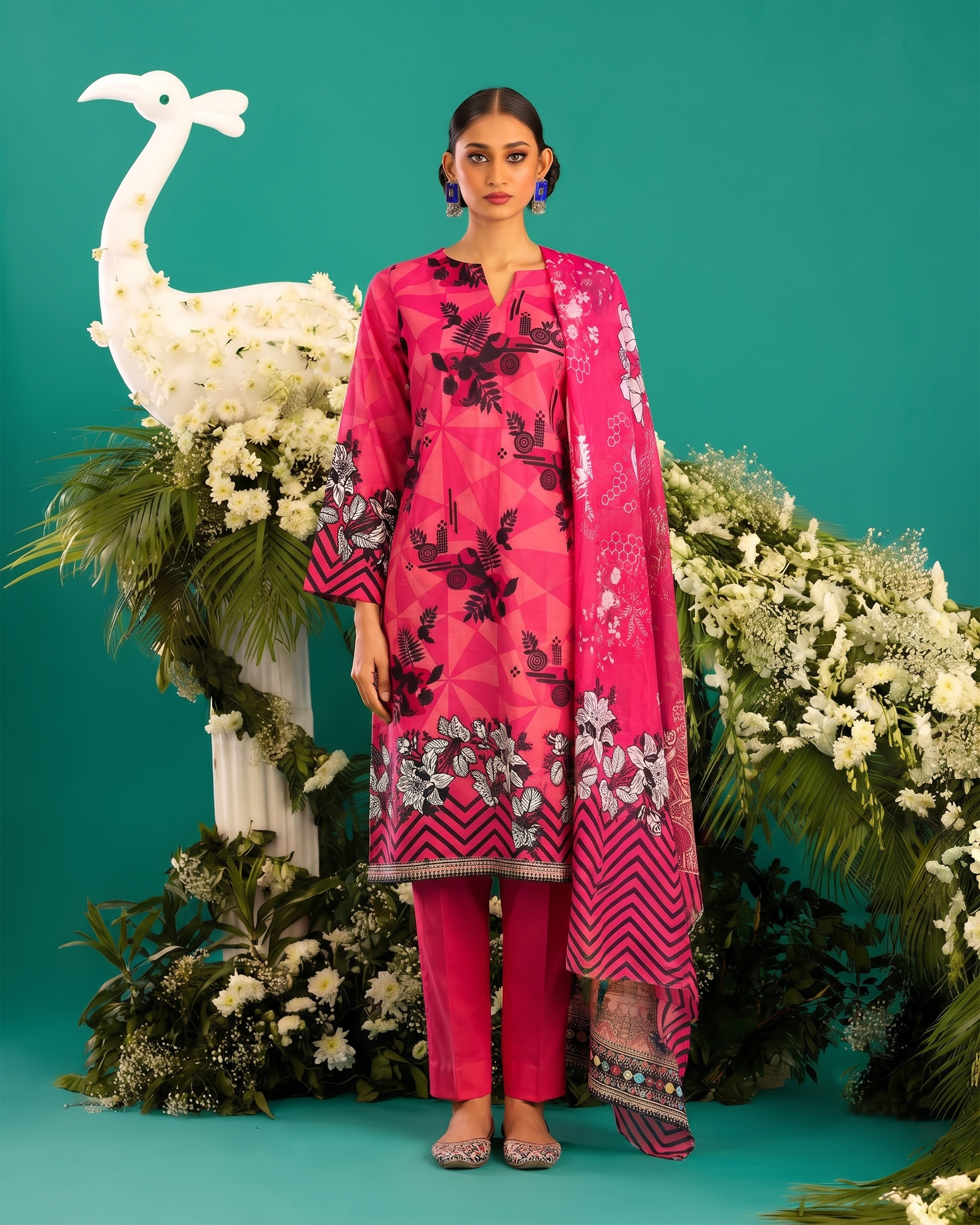 3Pcs Unstitched Suit (Andaaz Collection)