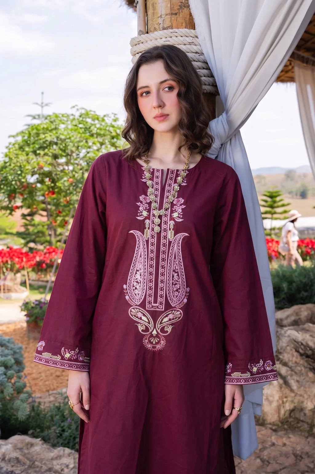 NSM 3 pcs Lawn Digital Embroidered (Stitched)