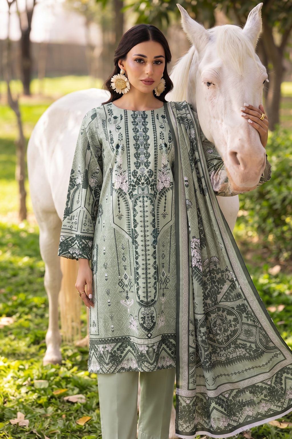 3Pcs Unstitched Suit (Andaaz Collection)