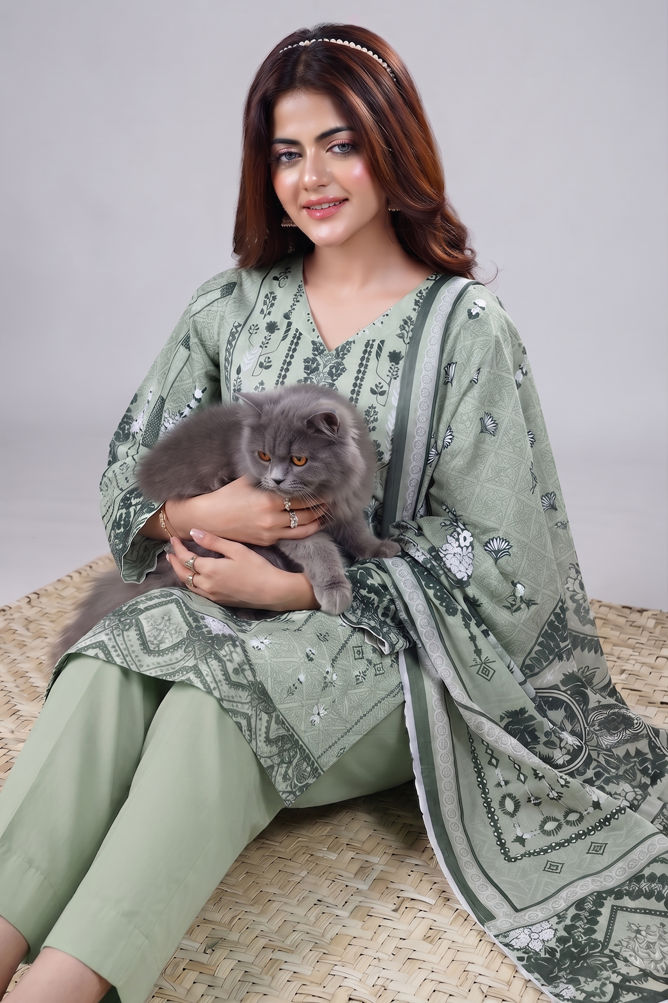3Pcs Unstitched Suit (Andaaz Collection)