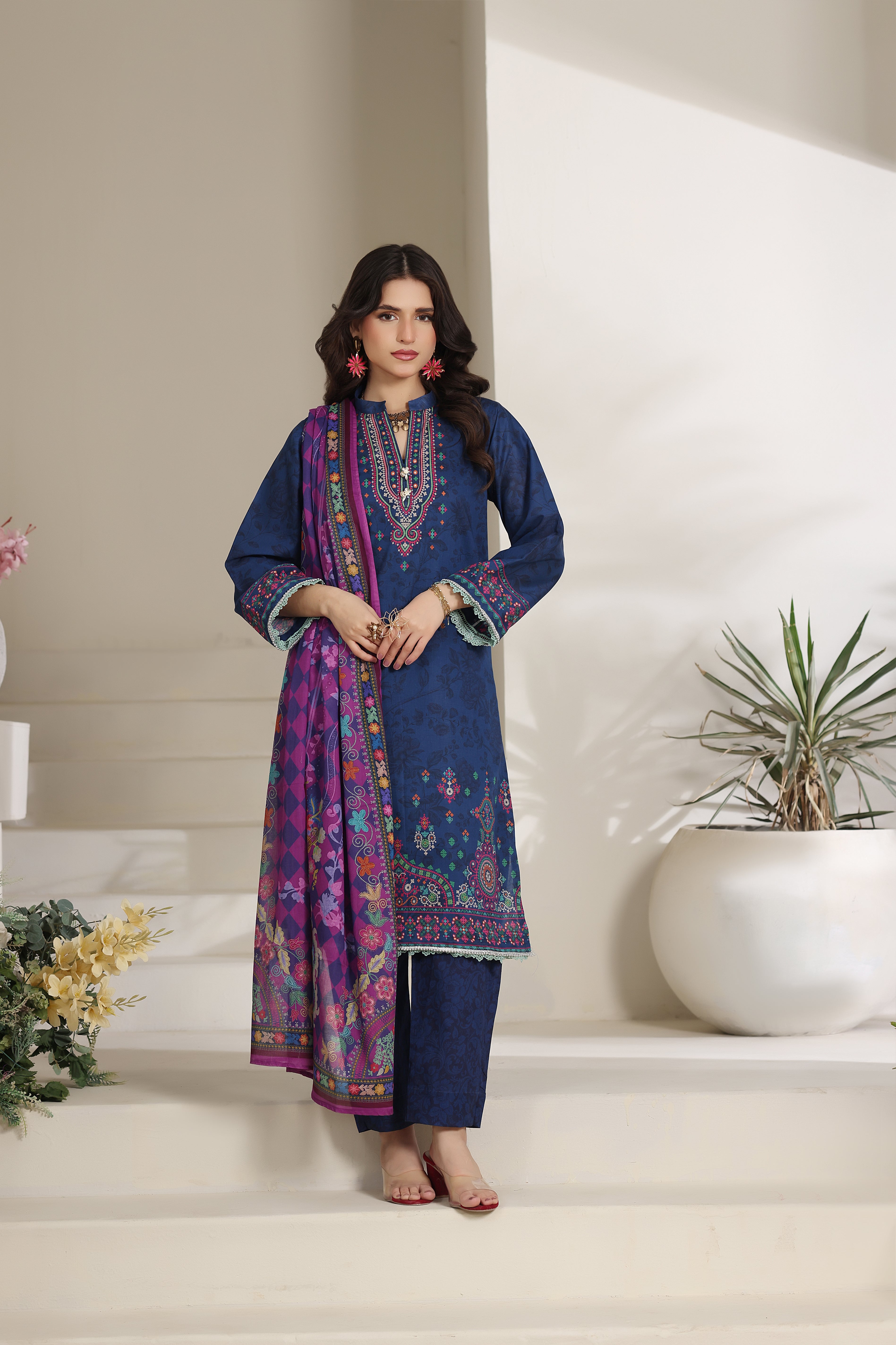 NSM Lawn 3pc (Unstitched)