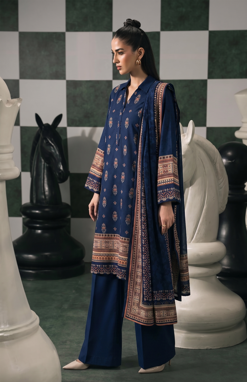 3pcs Stitched Suit (Andaaz collection)
