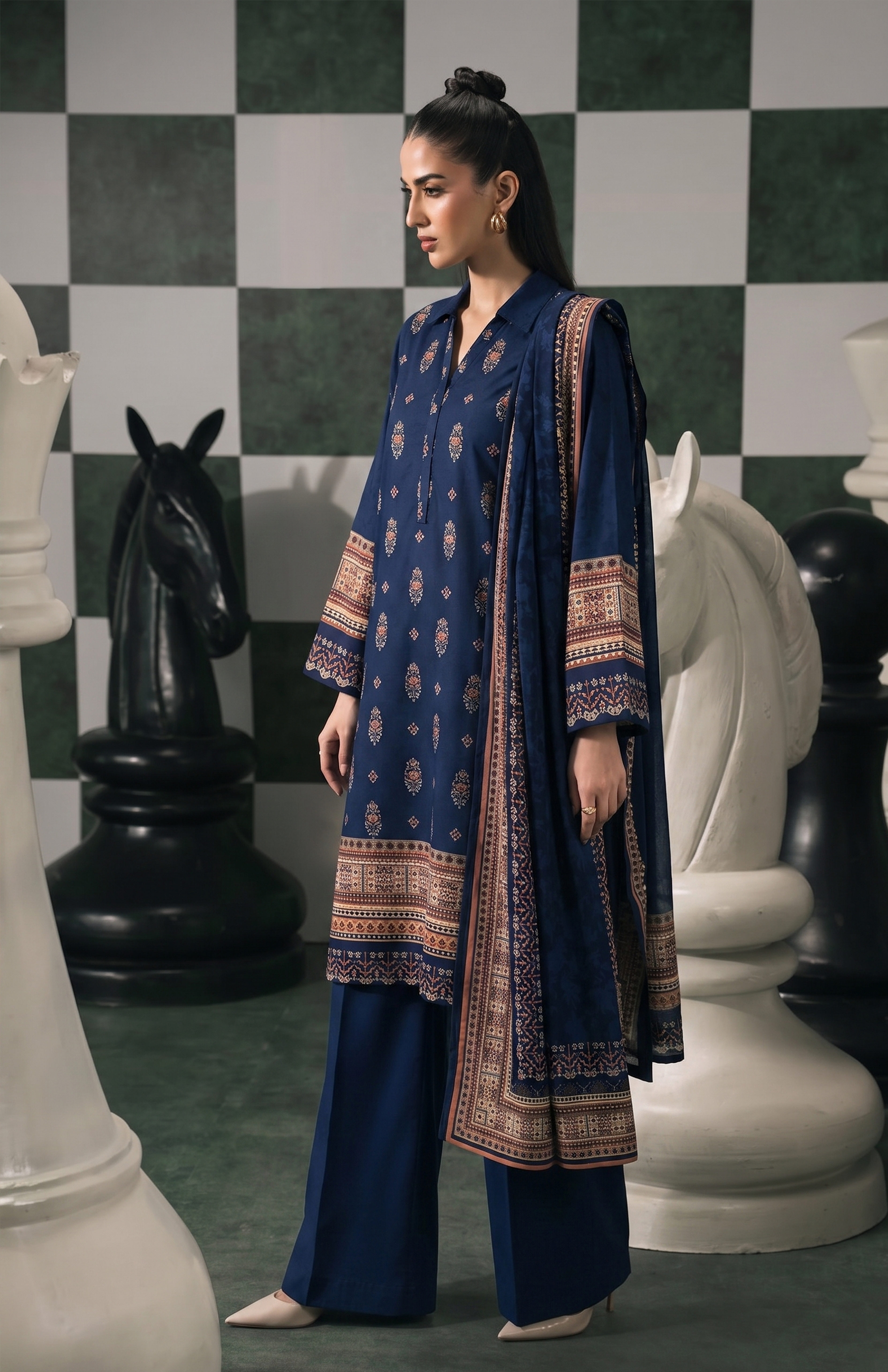 3pcs Stitched Suit (Andaaz collection)