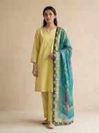 NSM 3 pcs Lawn Digital Embroidered