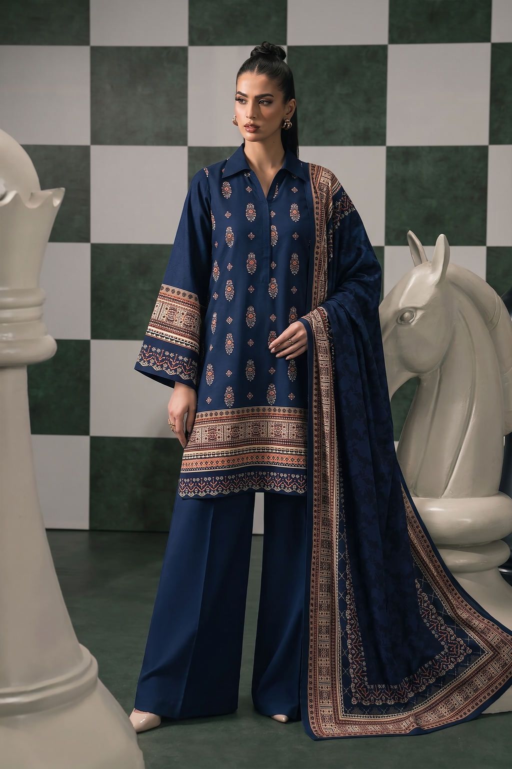 3pcs Stitched Suit (Andaaz collection)