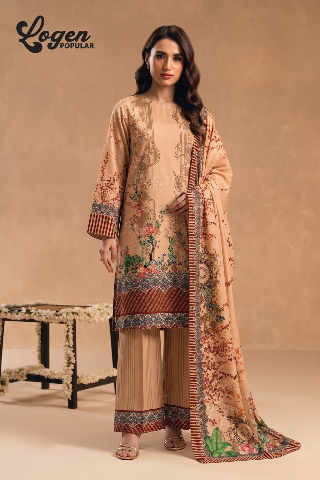 2Pcs Unstitched Suit (Logen Collection)
