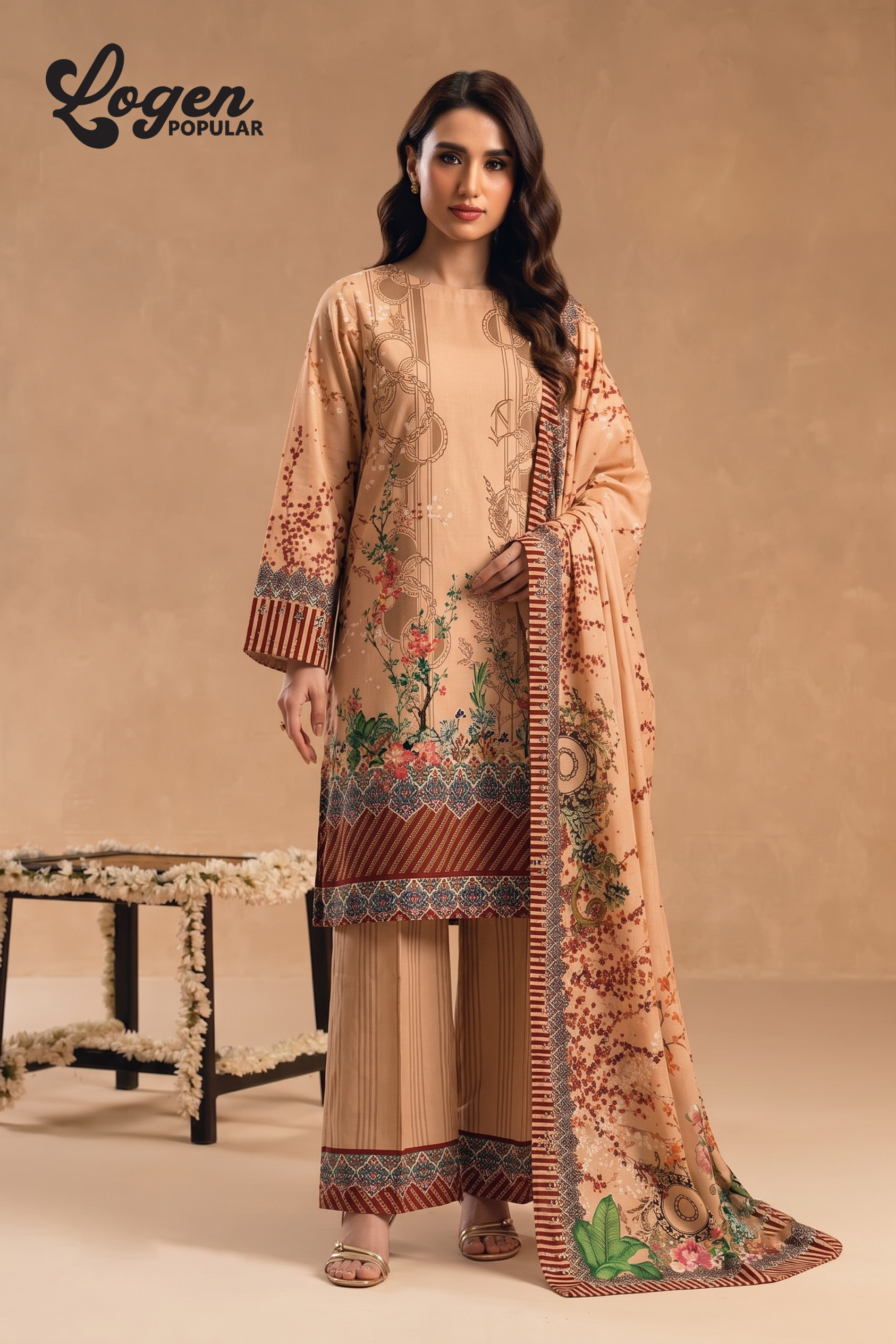 2Pcs Unstitched Suit (Logen Collection)