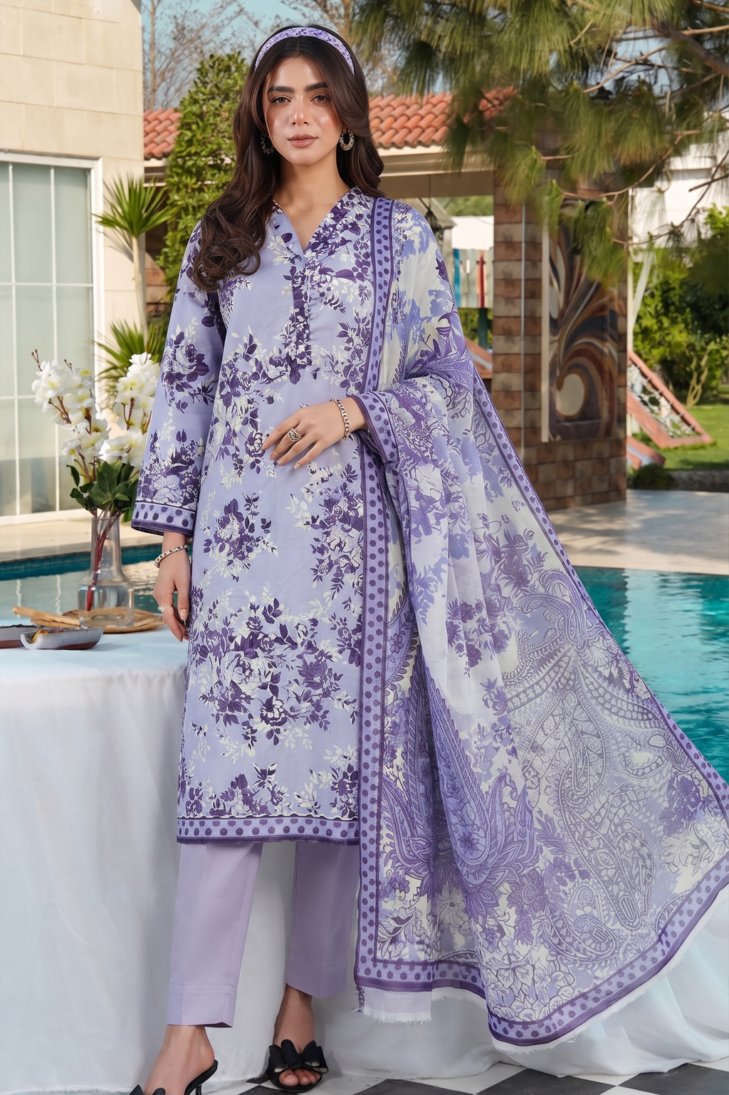 3Pcs Unstitched Suit (Andaaz Collection)