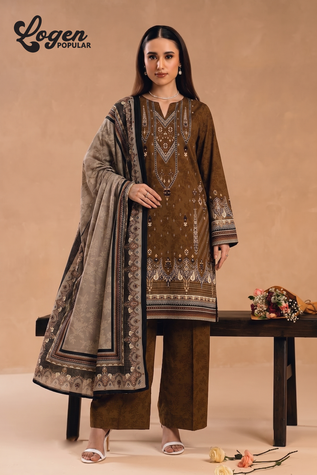 2Pcs Unstitched Suit (Logen Collection)