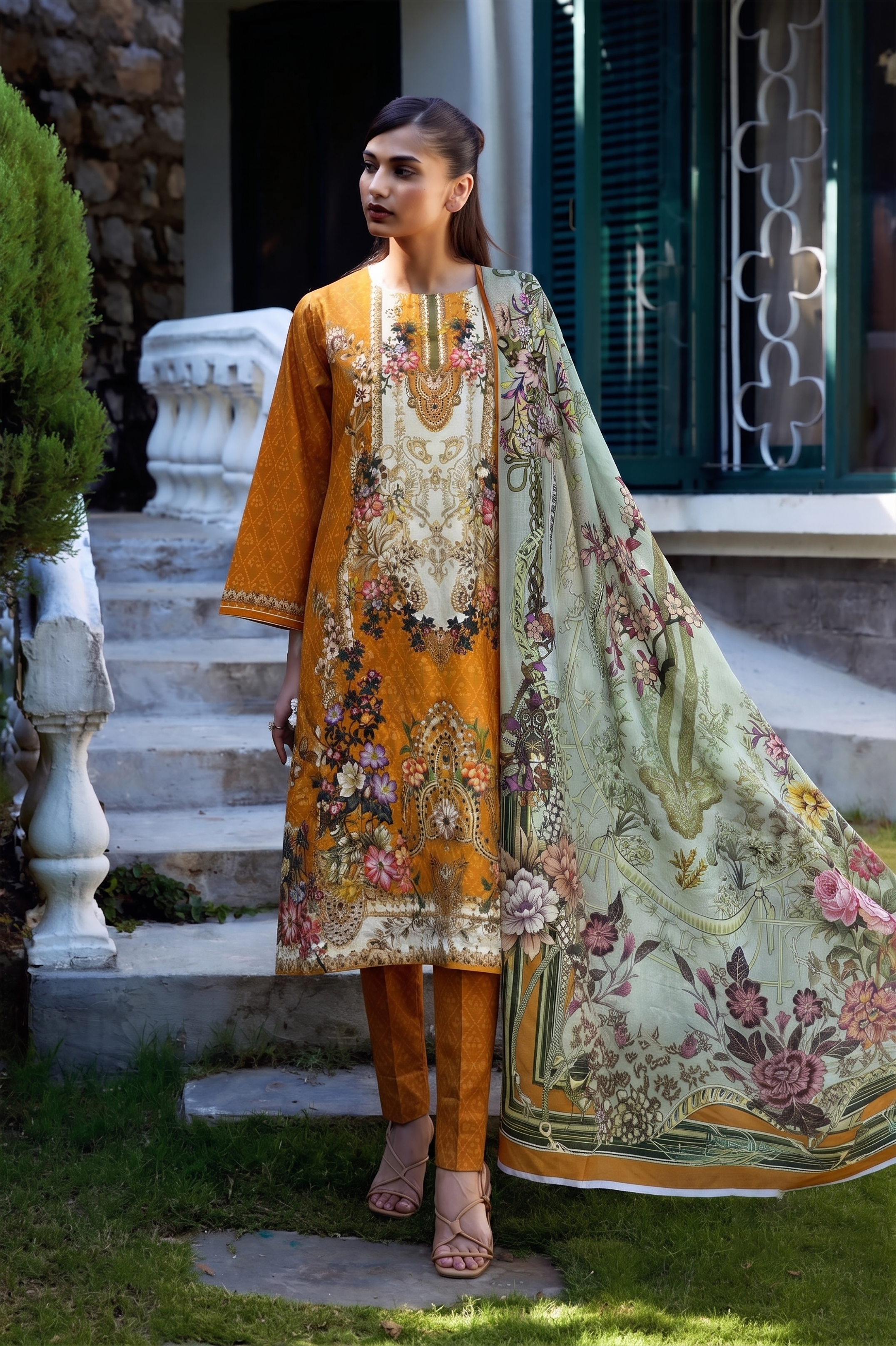 3Pcs Unstitched Suit (NSM Collection)