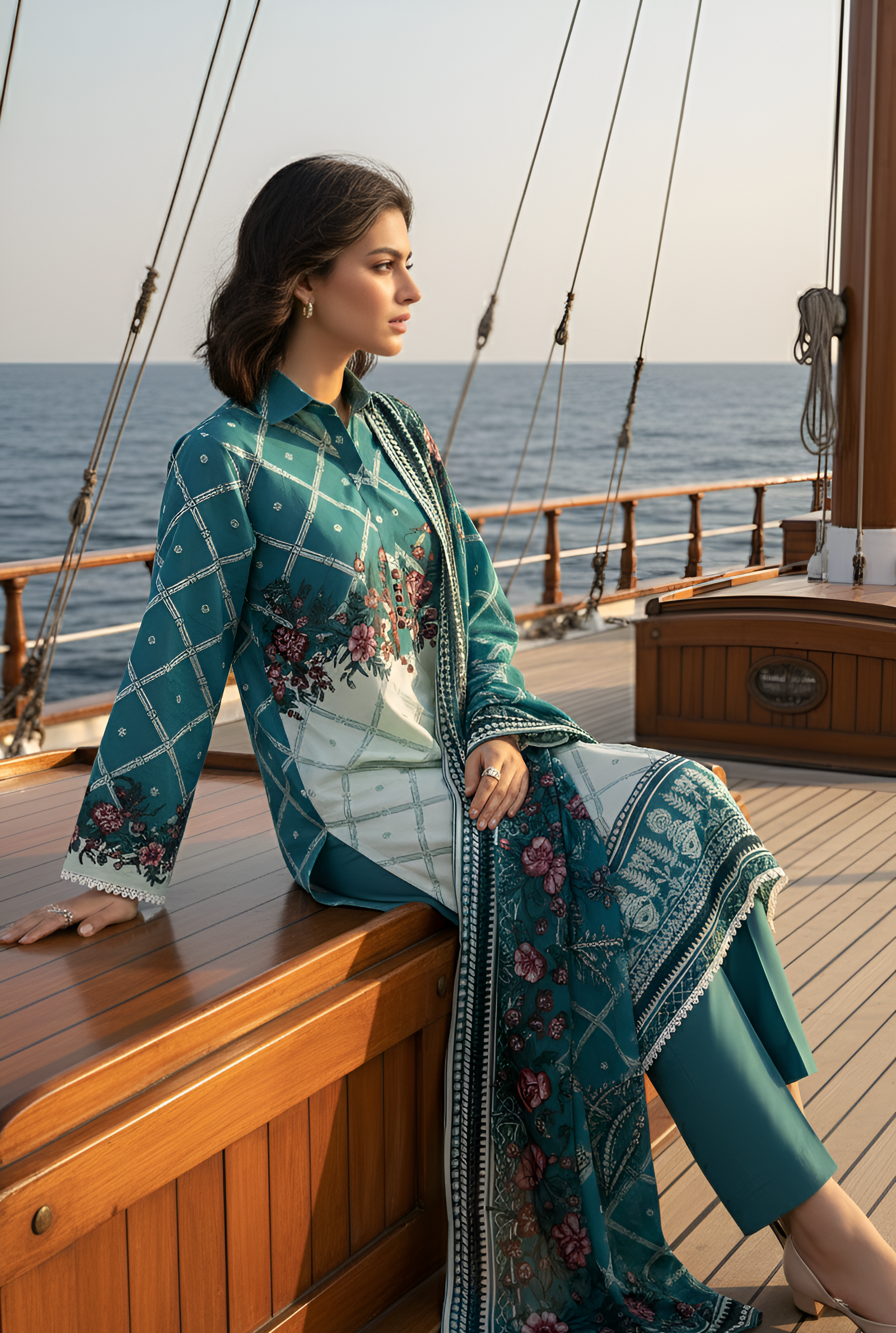 Andaaz Lawn 3pc (Unstitched)