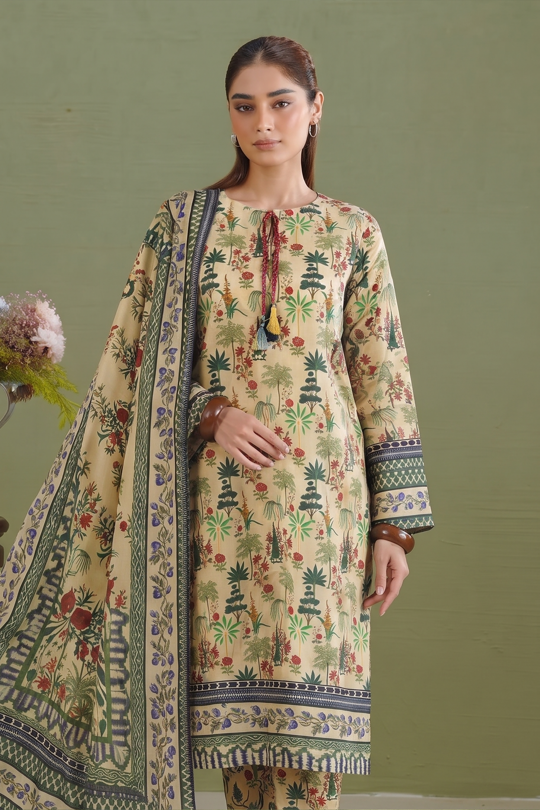3Pcs Unstitched Suit (NSM Collection)