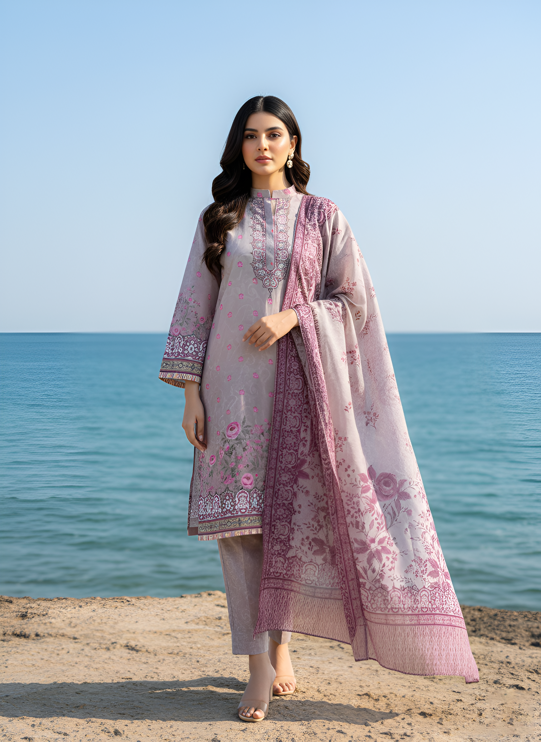 NSM Lawn 3pc (Unstitched)