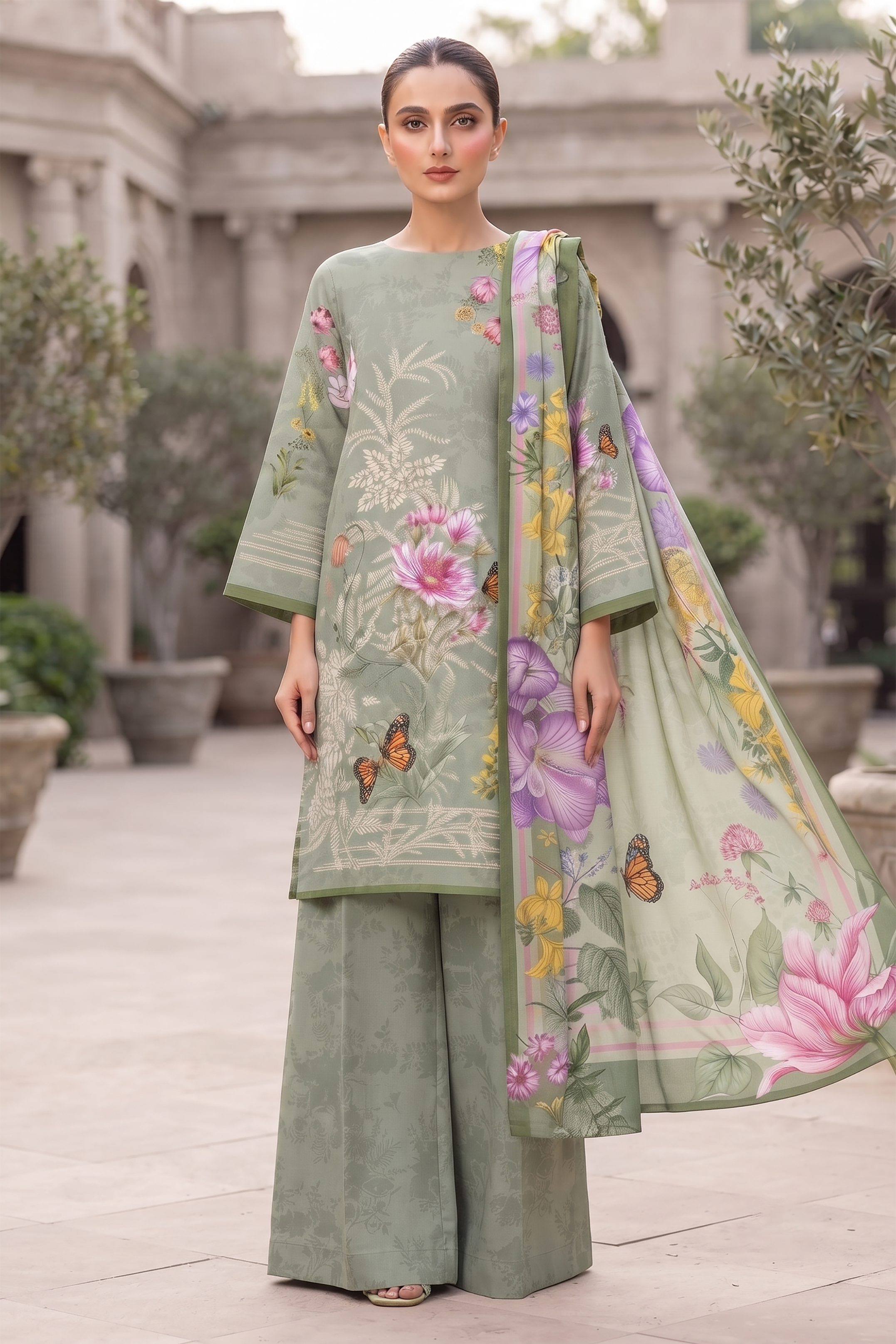 3Pcs Unstitched Suit (NSM Collection)