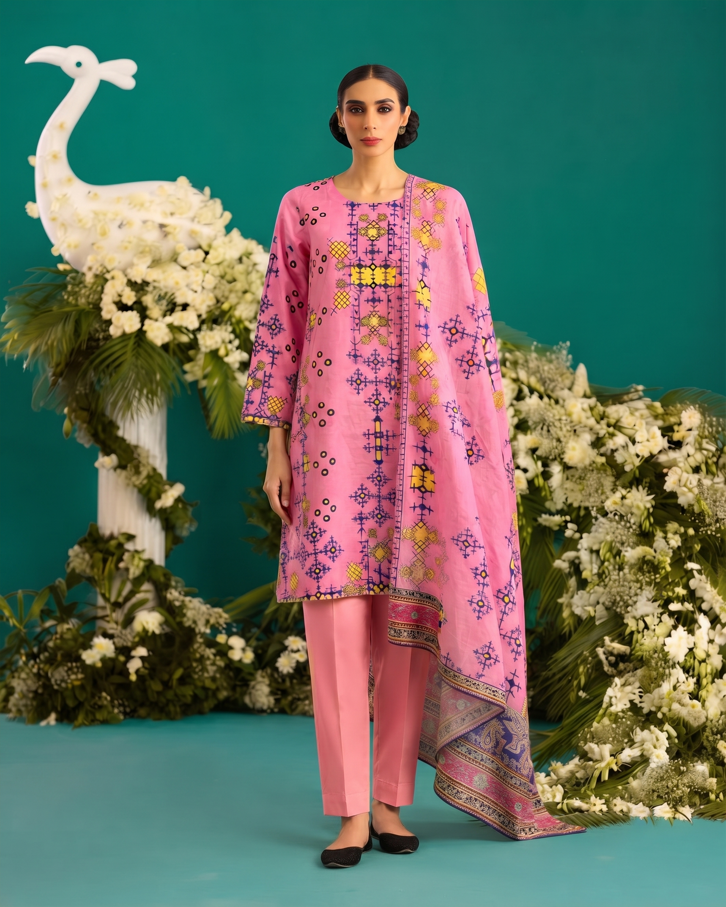 3Pcs Unstitched Suit (Andaaz Collection)