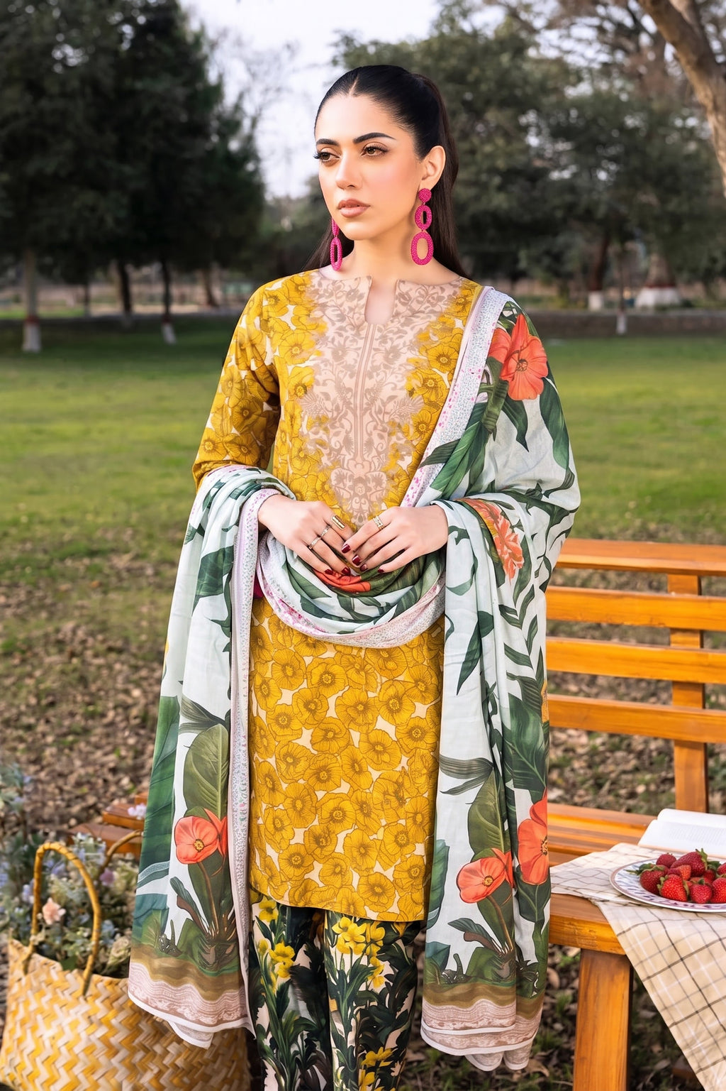 3Pcs Unstitched Suit (Andaaz Collection)