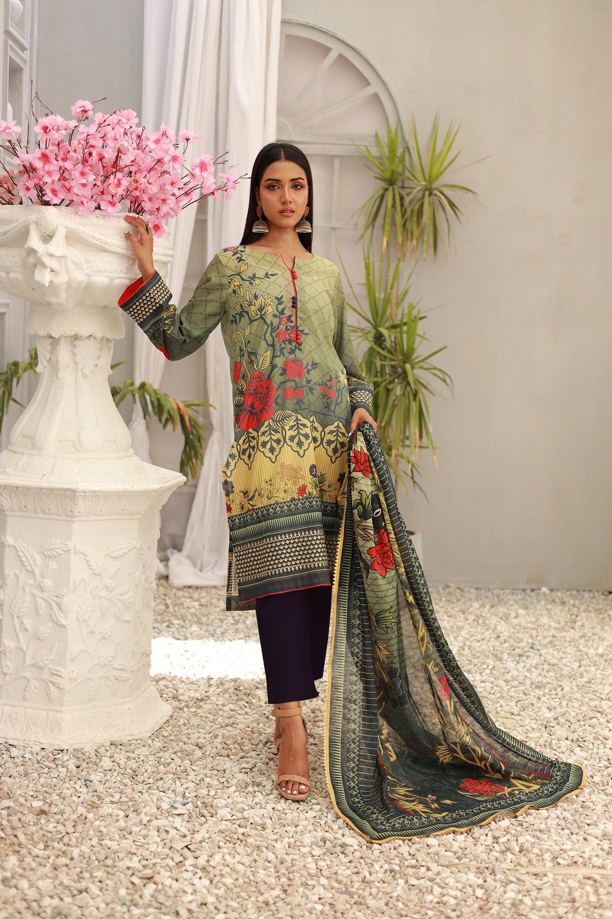 NSM Embroidered 3pc (UnStitched)