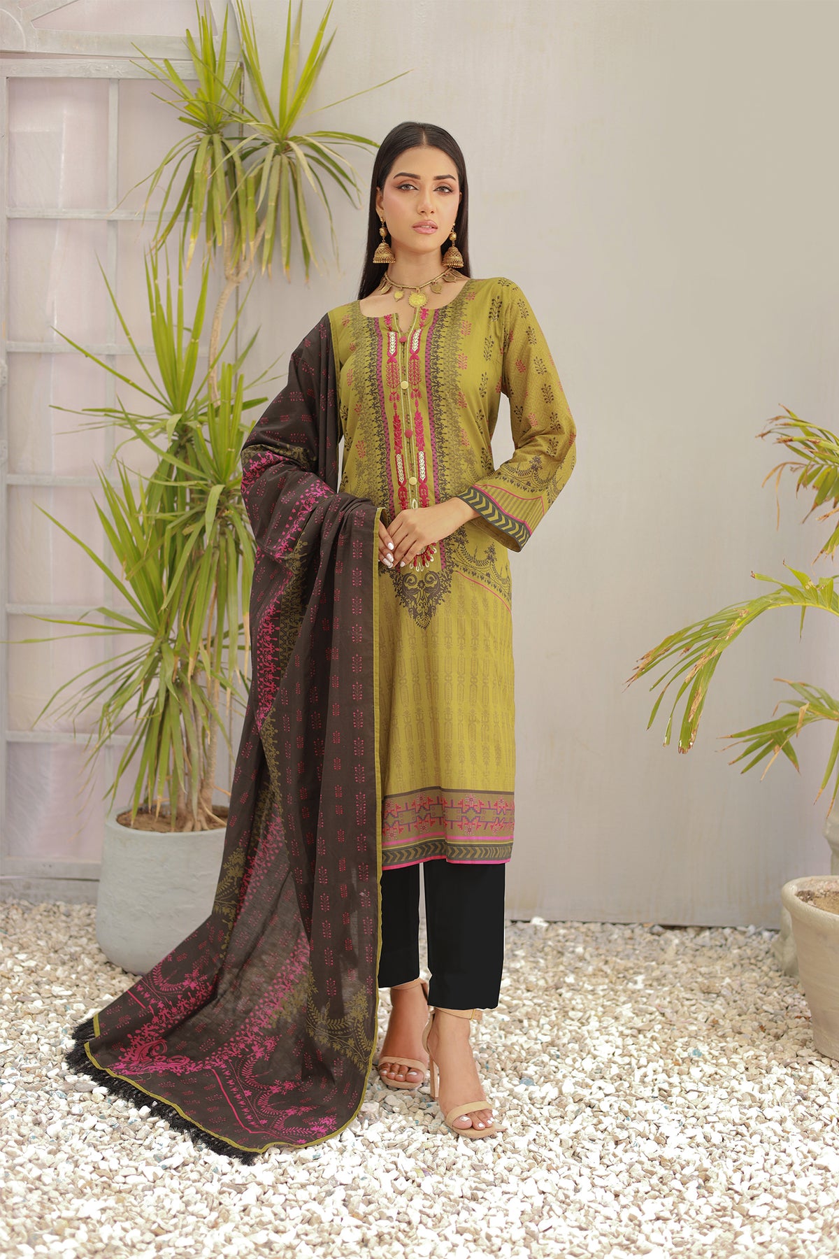 NSM Embroidered 3pc (UnStitched)