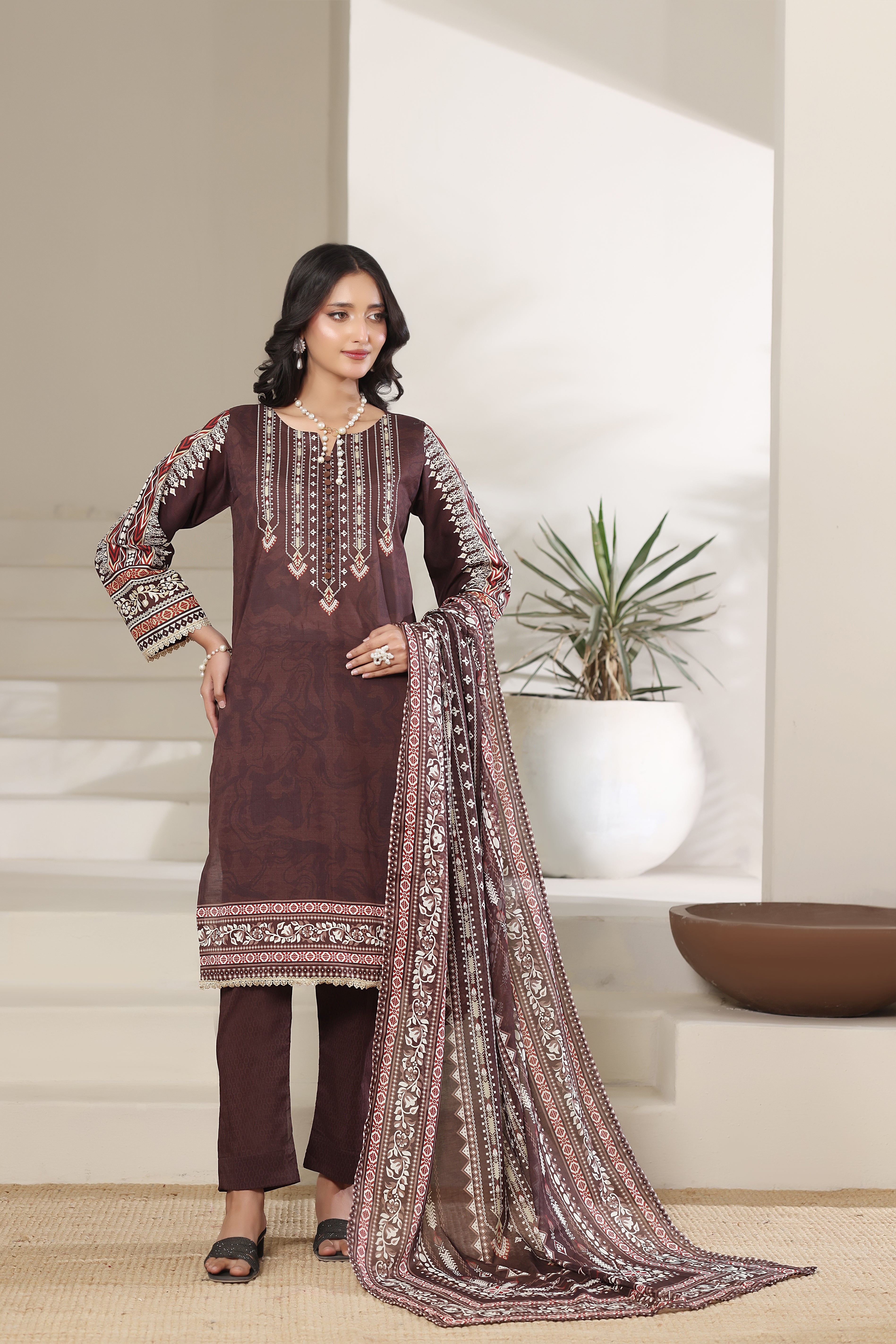NSM Lawn 3pc (Unstitched)