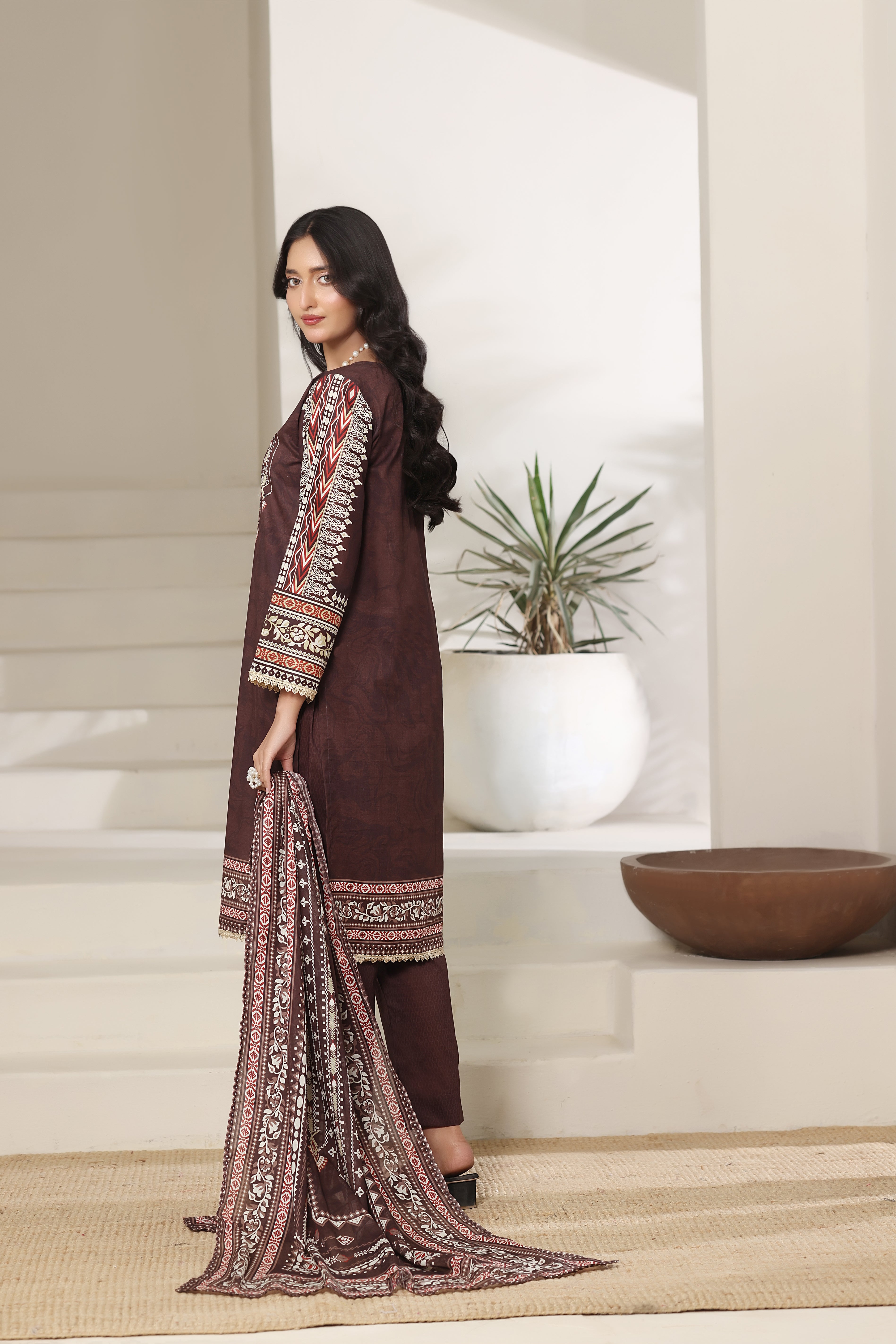 NSM Lawn 3pc (Unstitched)