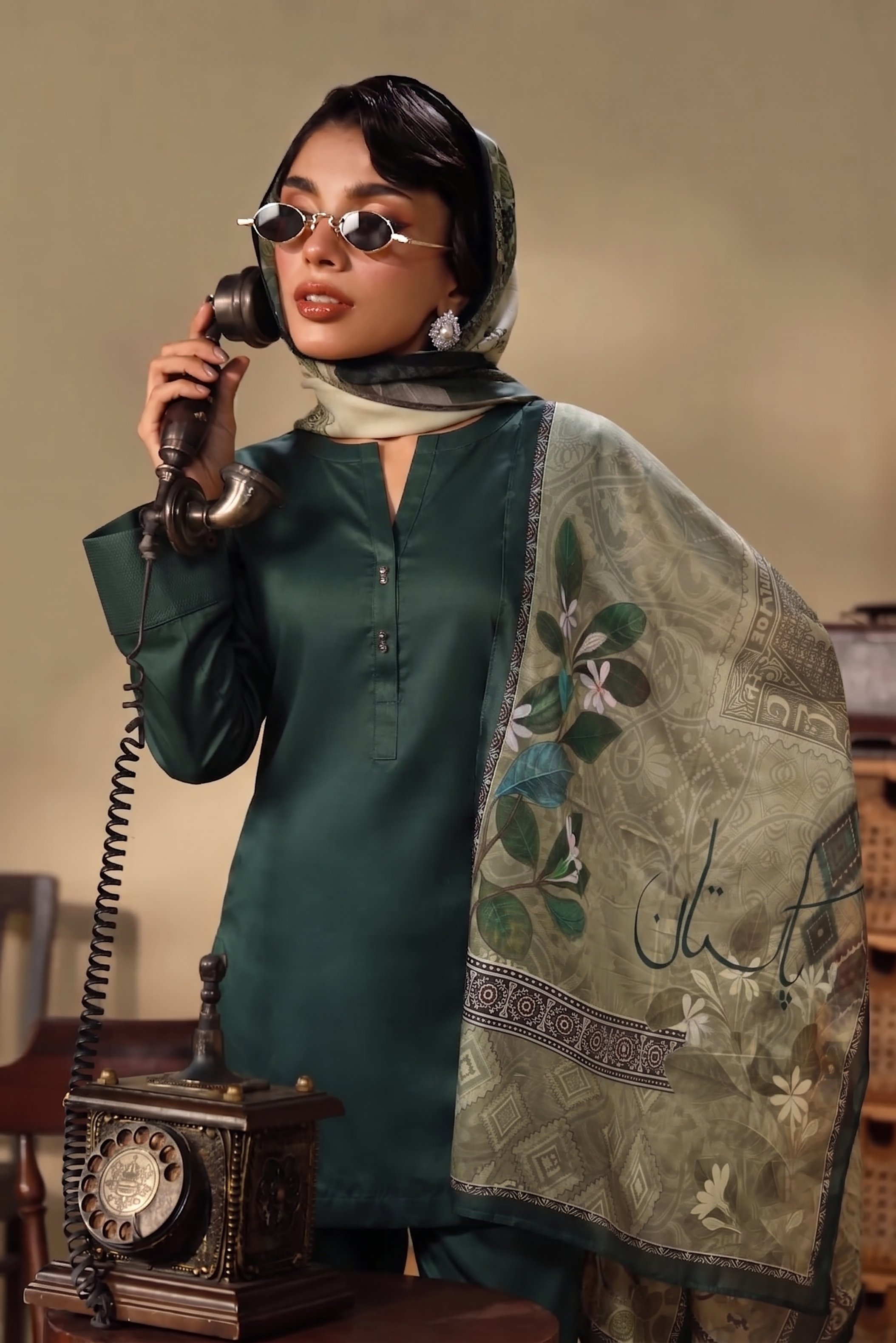 RTW 03 Pcs Printed Lawn Stitched Suit (Azaadi Collection)