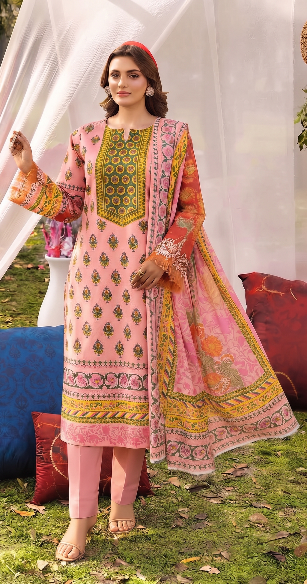 3Pcs Unstitched Suit (Andaaz Collection)