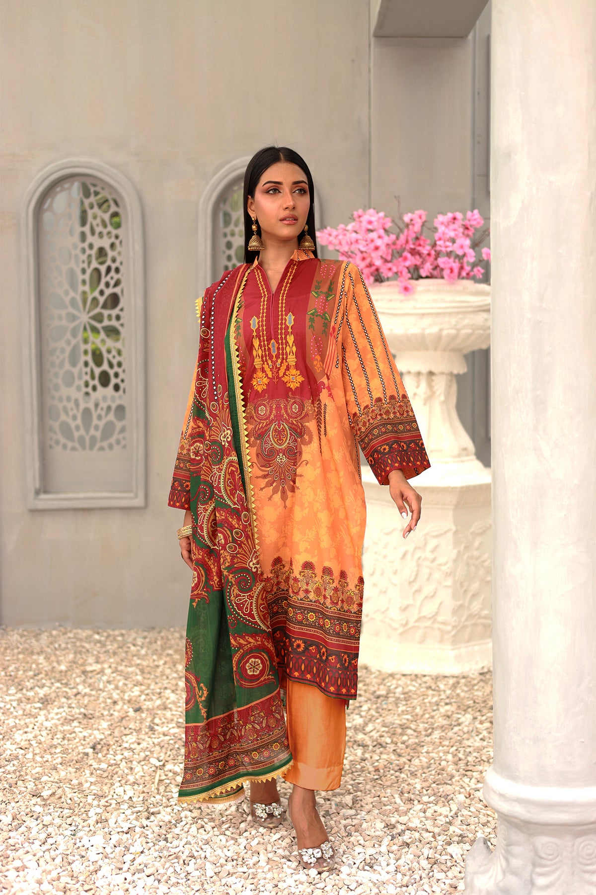 NSM Embroidered 3pc (UnStitched)