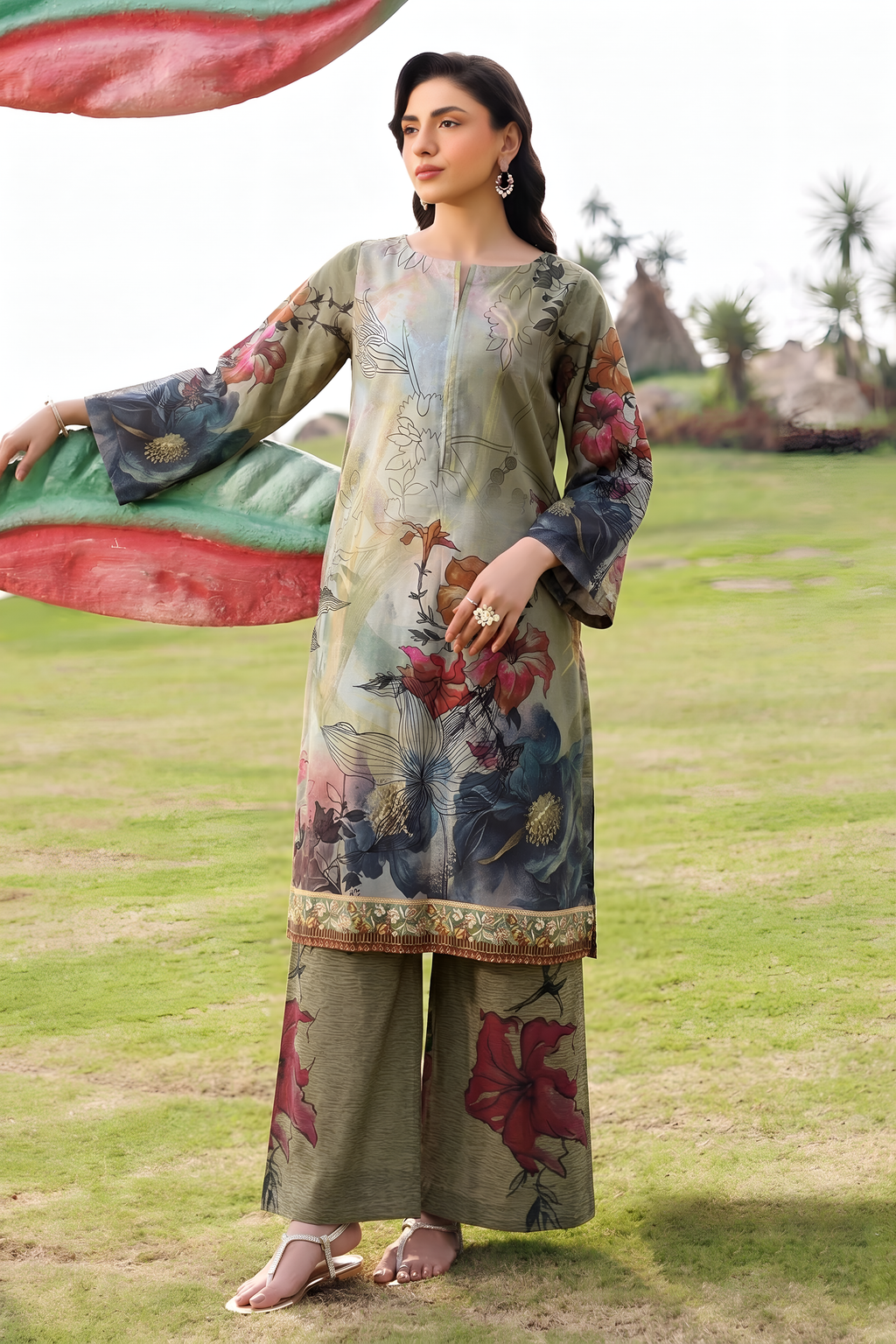NSM Co-ord Set 2pc (Unstitched)