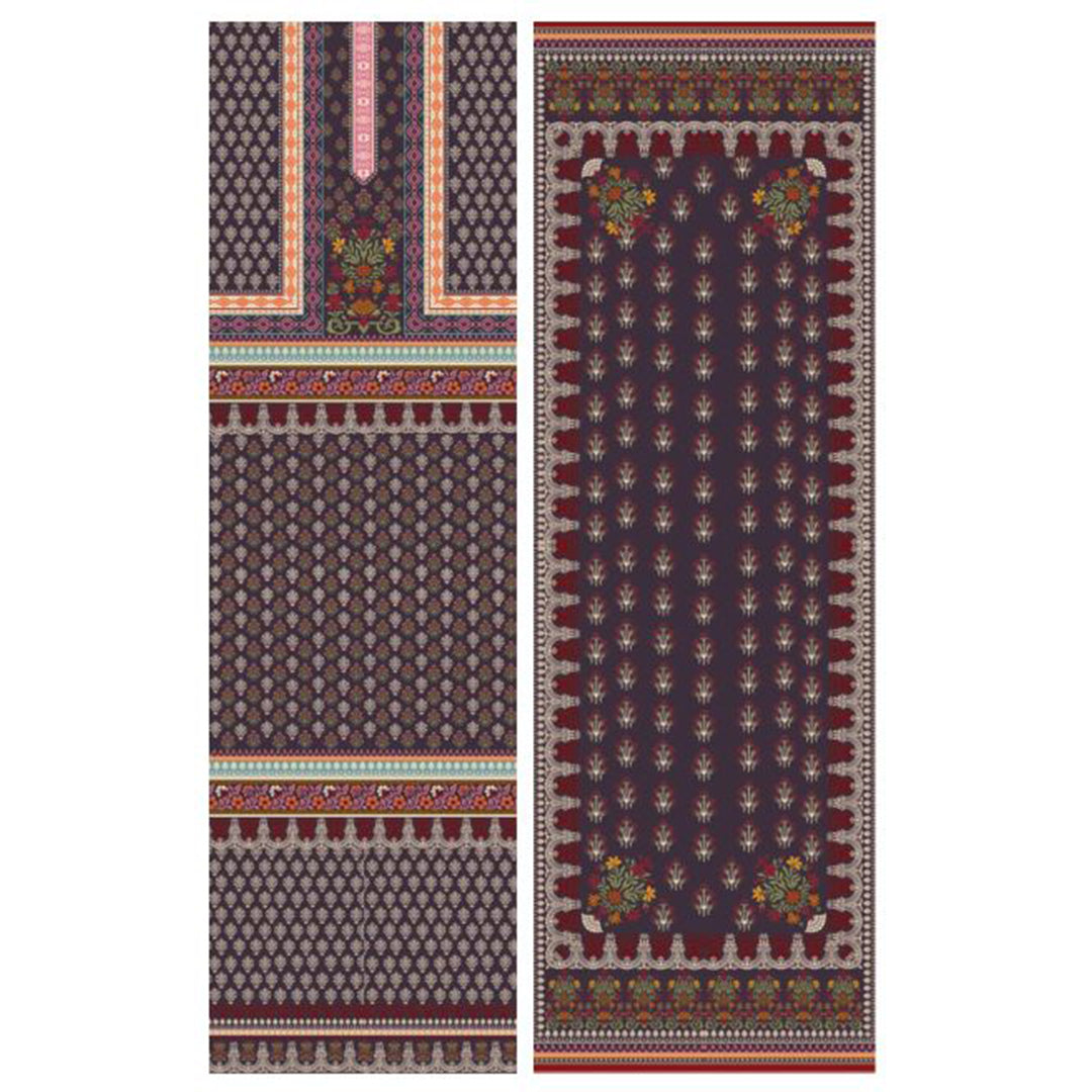 NSM Printed 3pc (UnStitched)