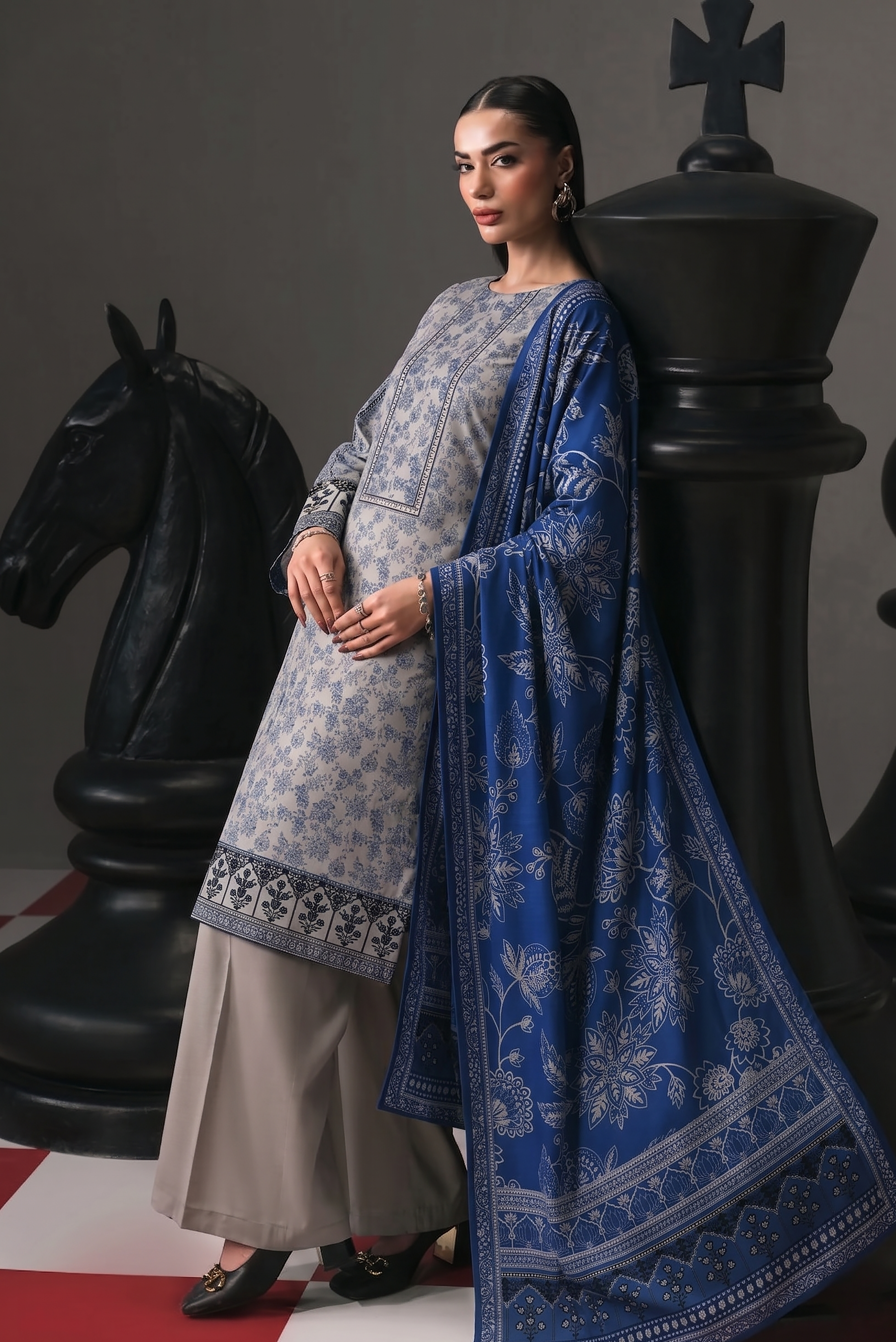 3pcs Stitched Suit (Andaaz collection)