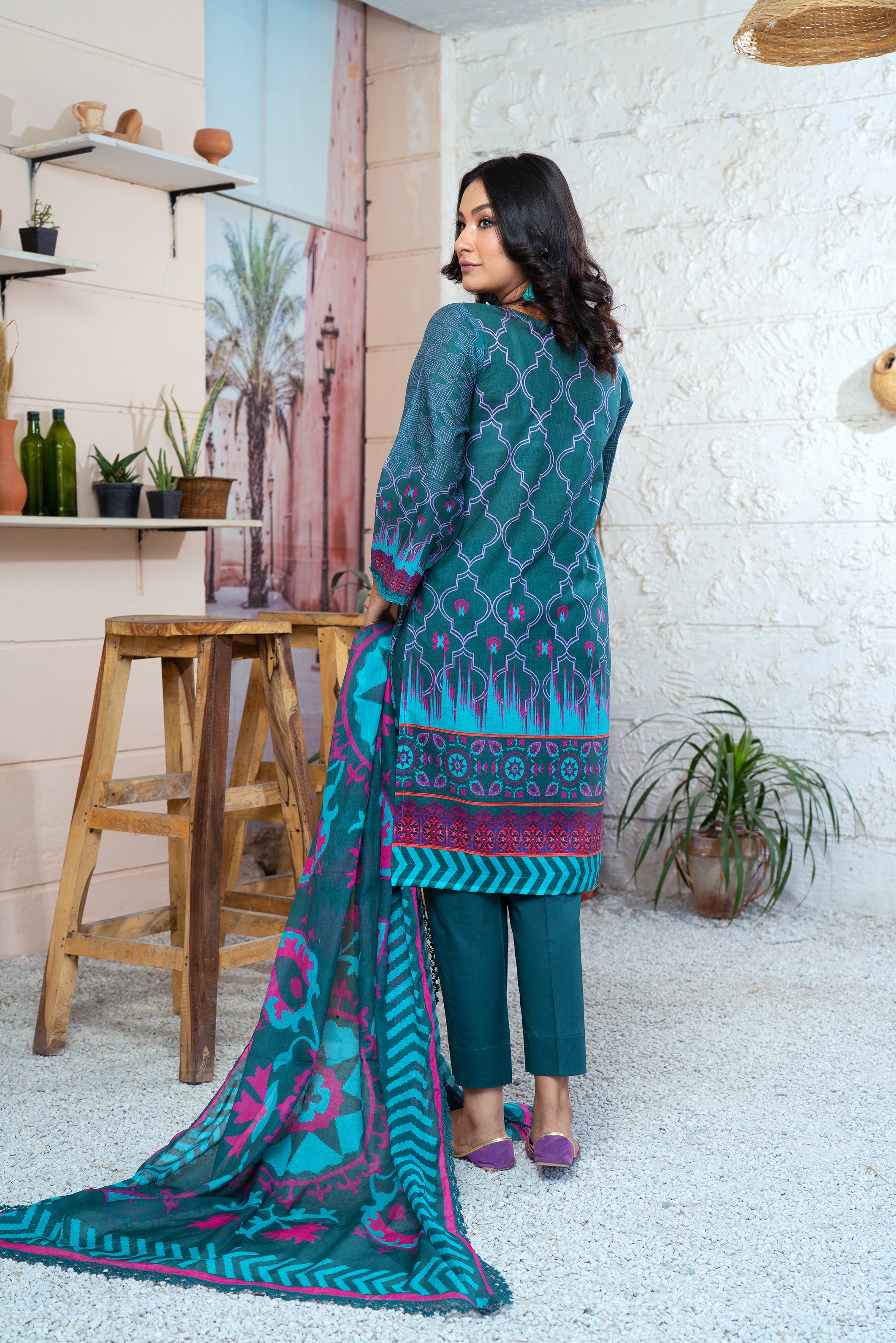 NSM Lawn 3pc (UnStitched)