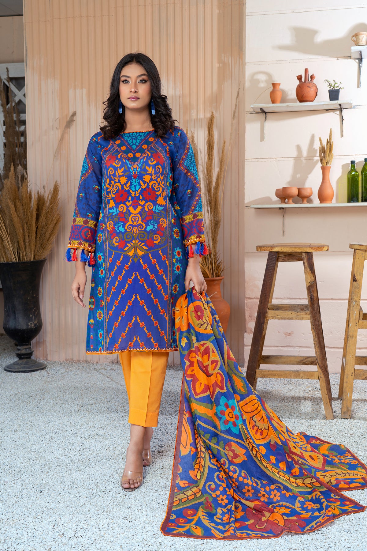 NSM Lawn 3pc (UnStitched)