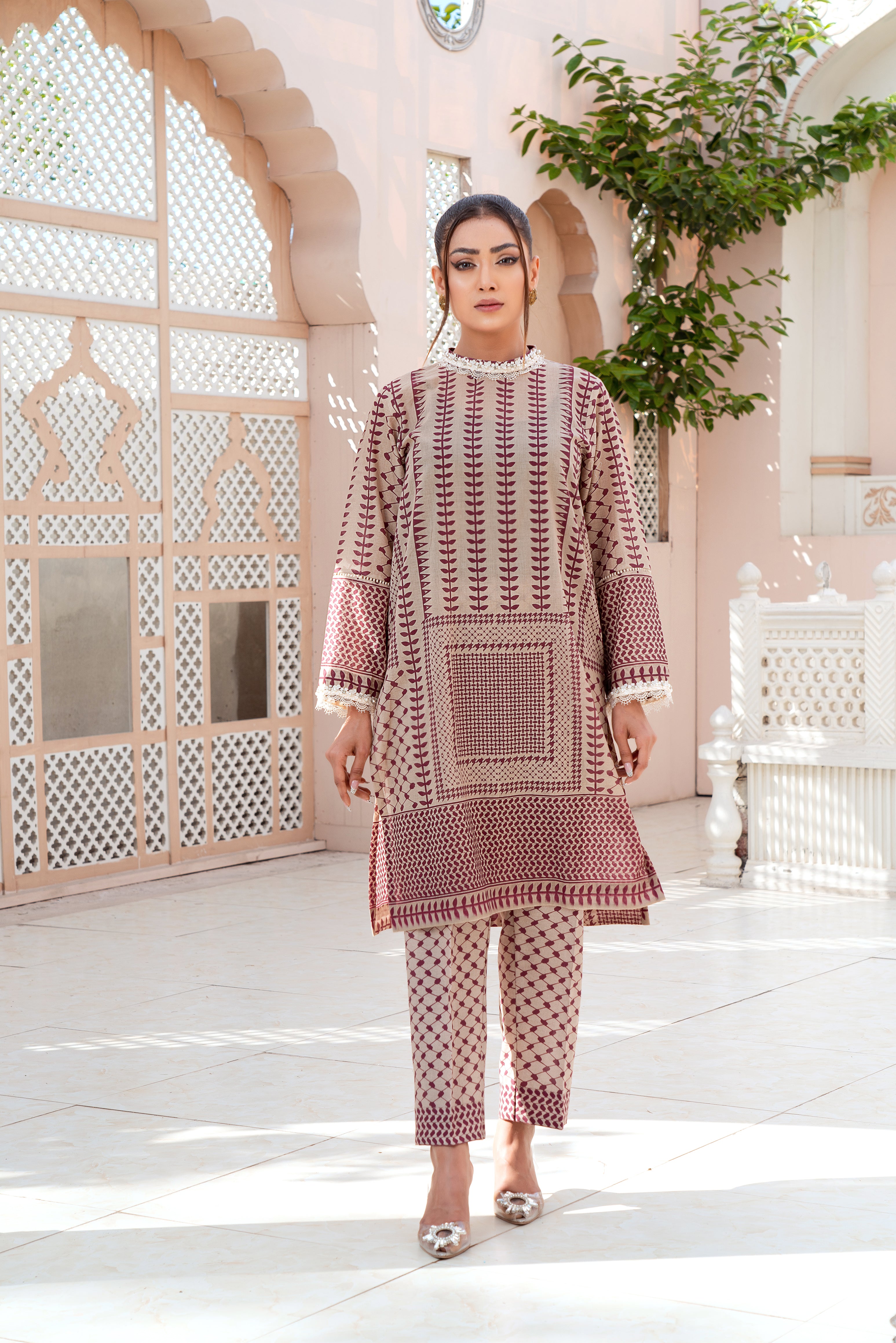 2 Piece Lawn (Stitched)