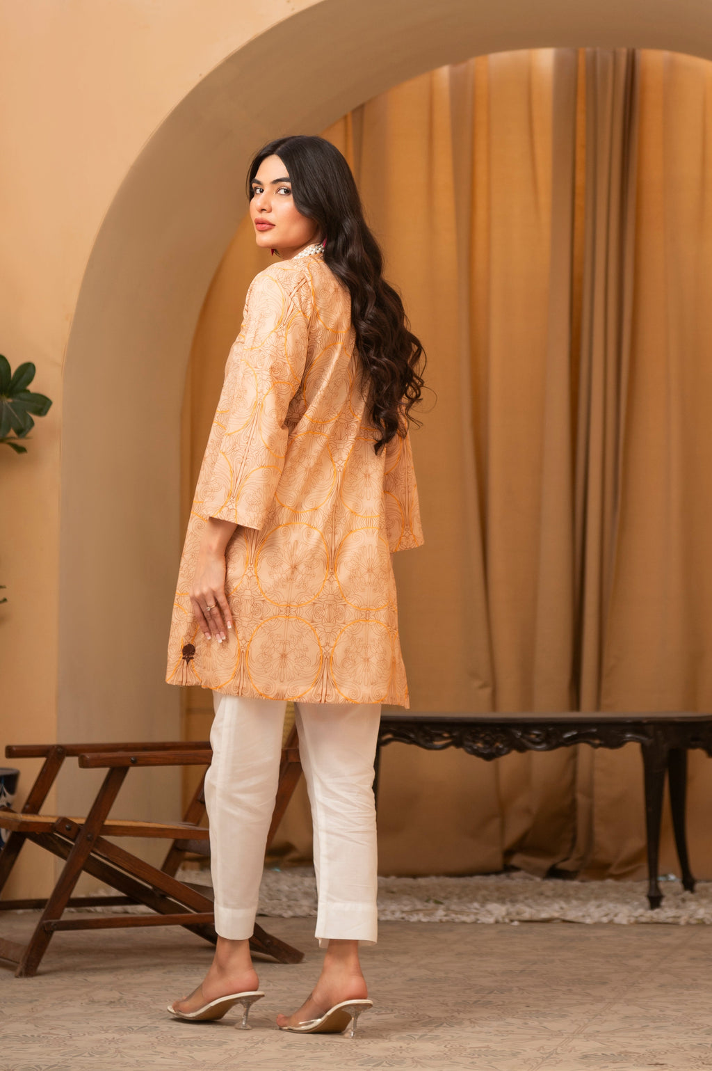 1 Piece Embroidered Cambric Kurti