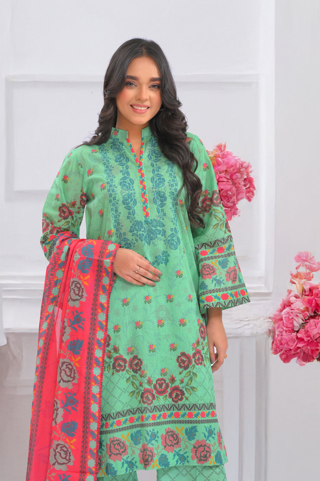 NSM Printed 3pc (Unstitched)