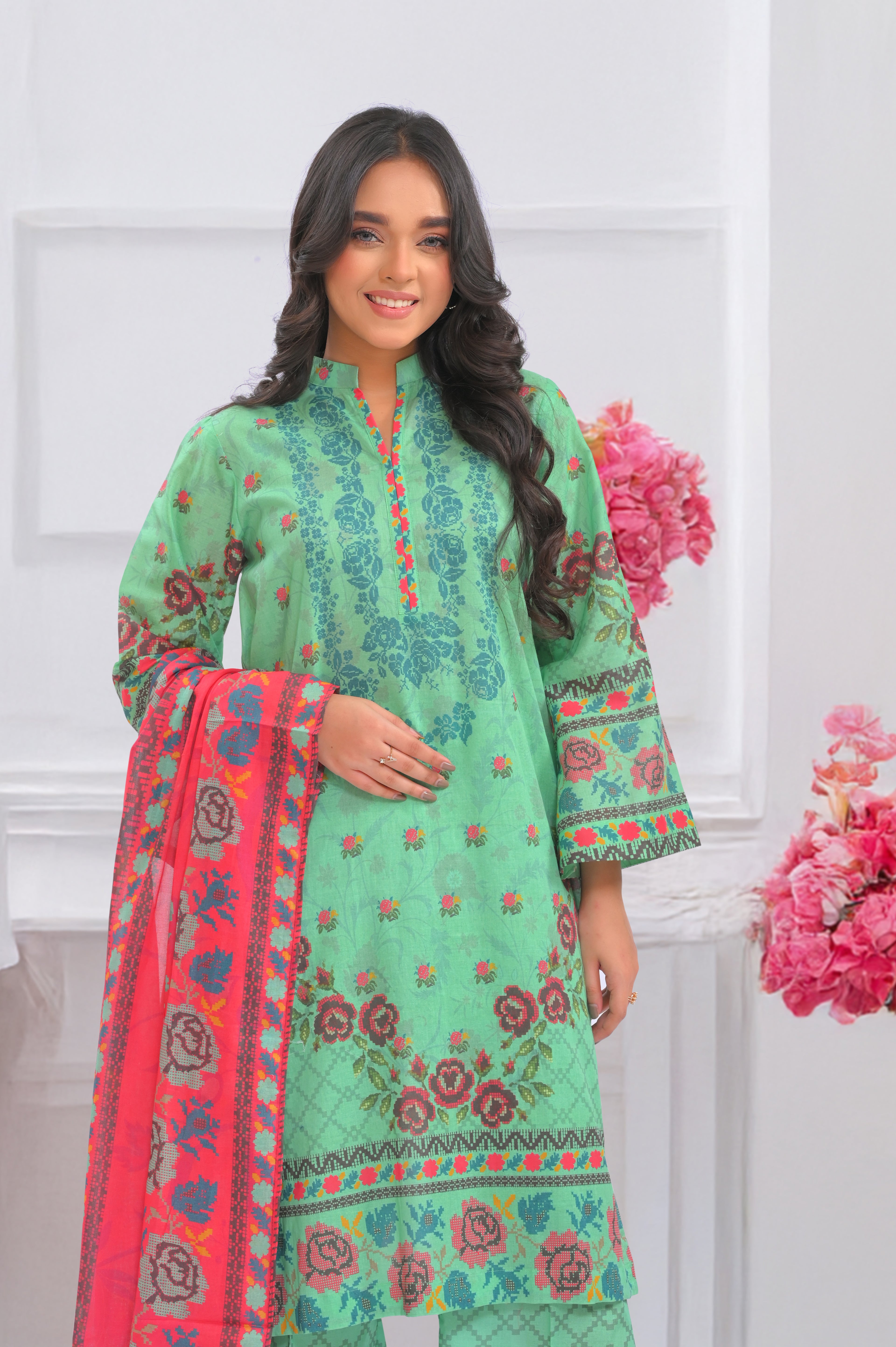 NSM Printed 3pc (Unstitched)