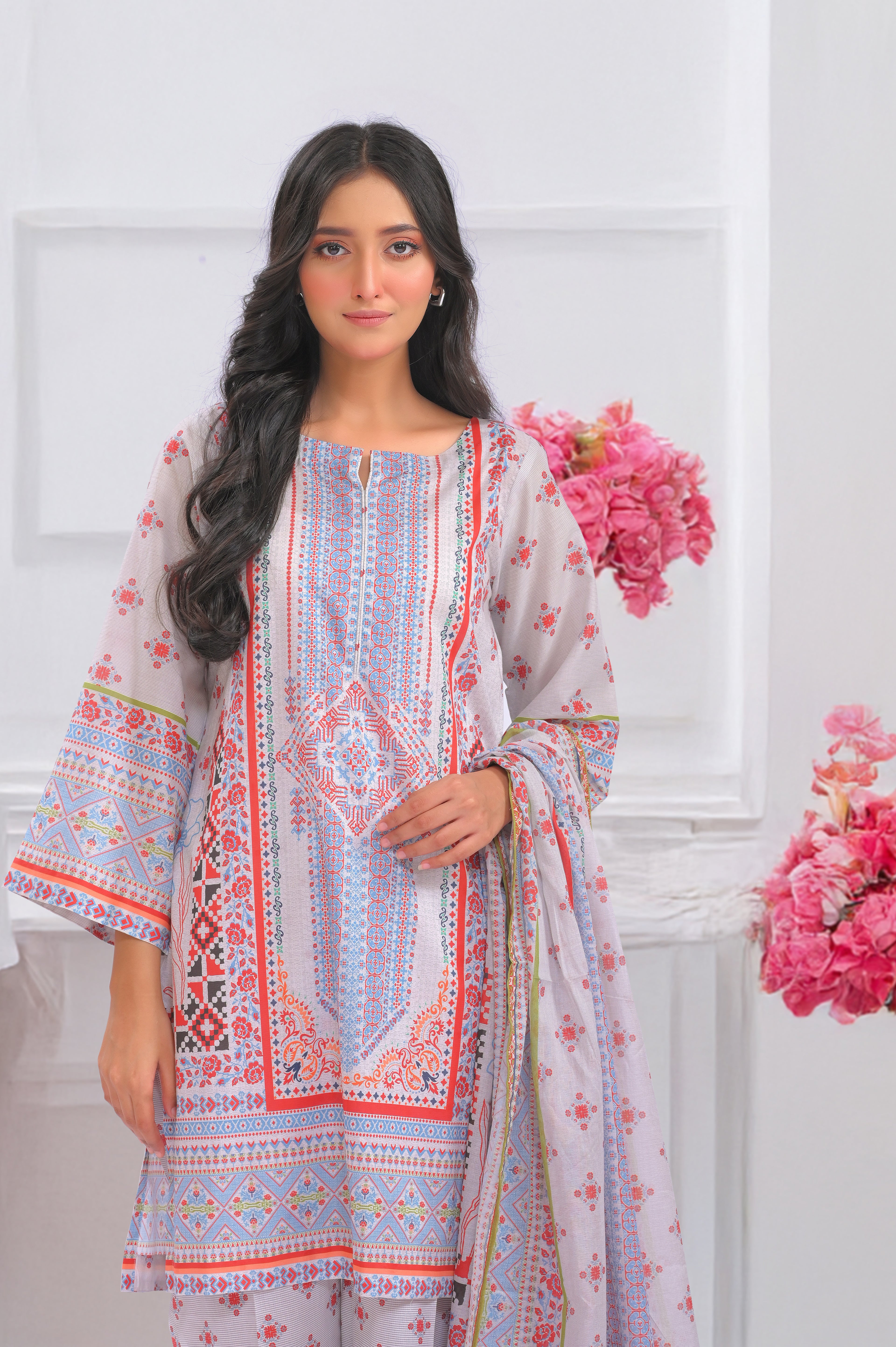 NSM Printed 3pc (Unstitched)