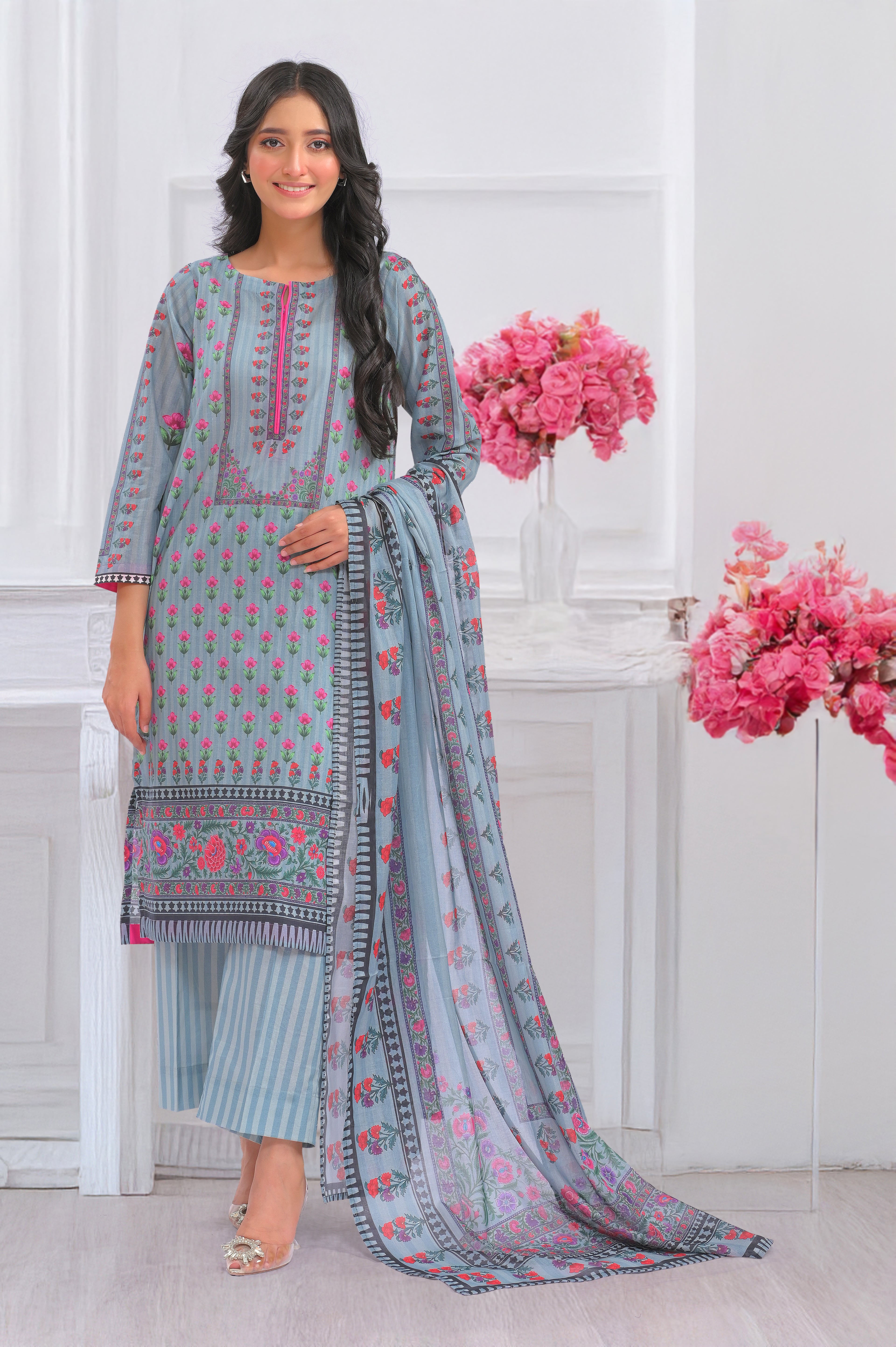 NSM Printed 3pc (Unstitched)