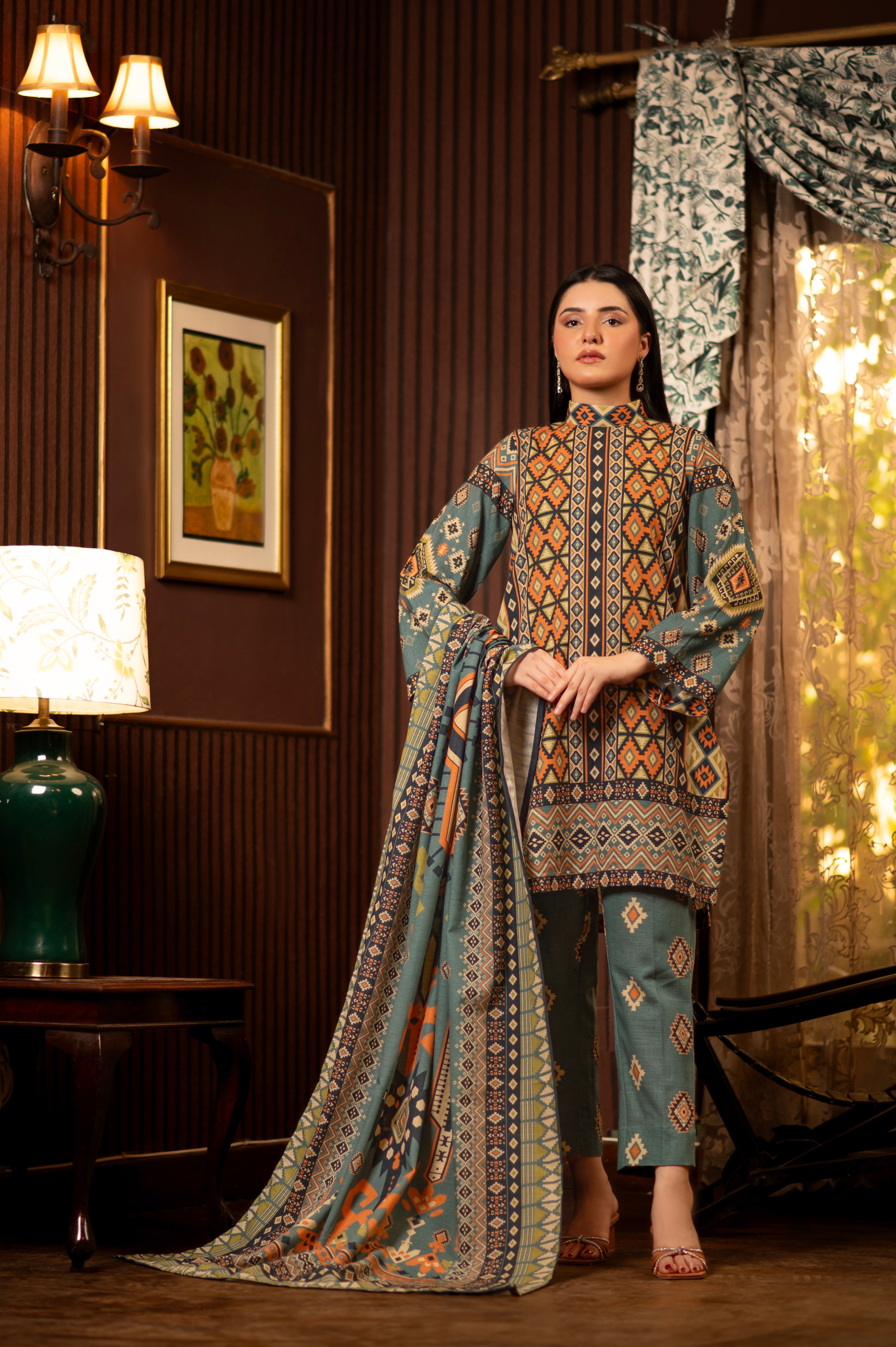 NSM Lawn 2pc (Unstitched)