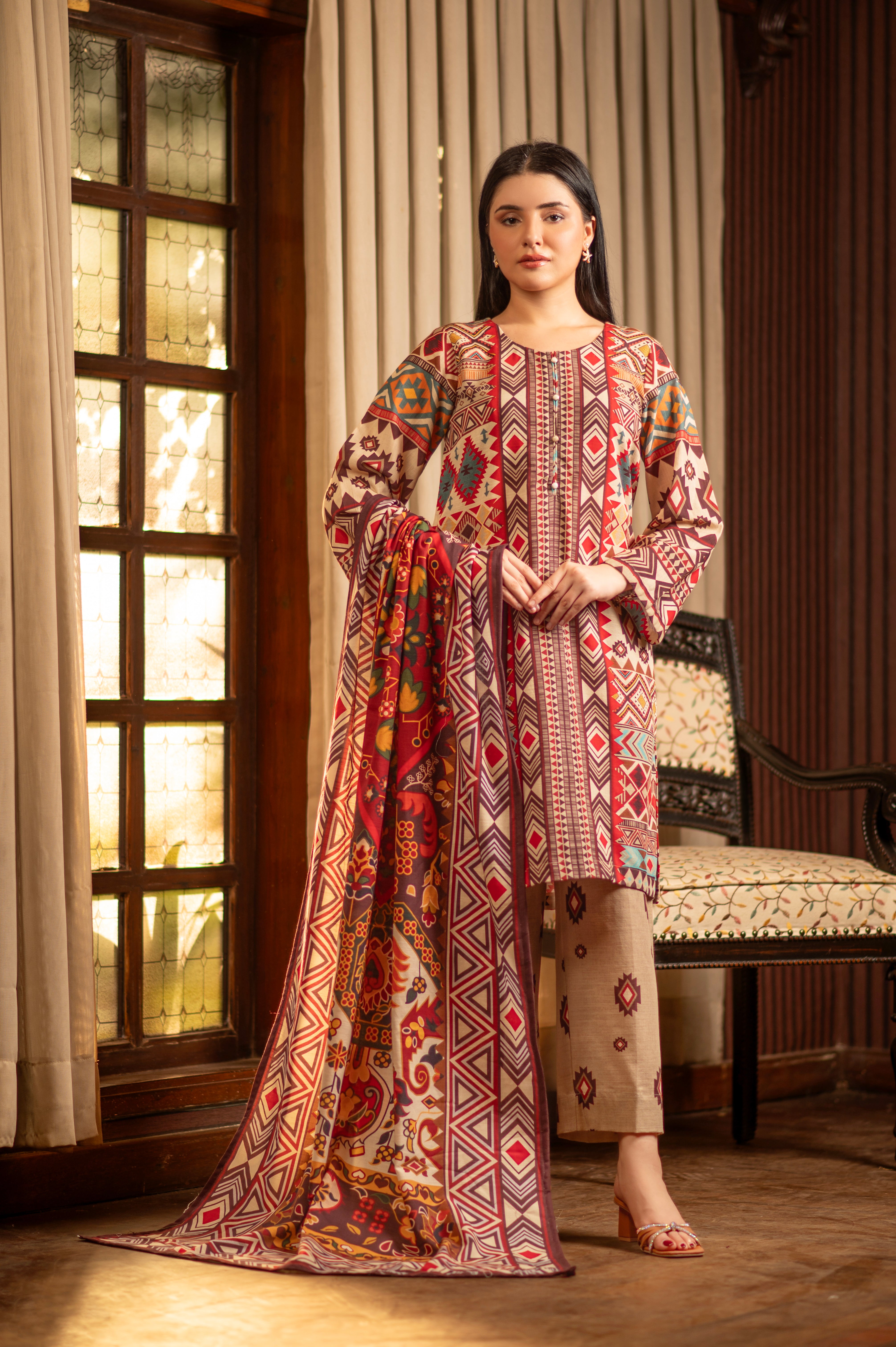 NSM Khaddar 3pc (Unstitched)