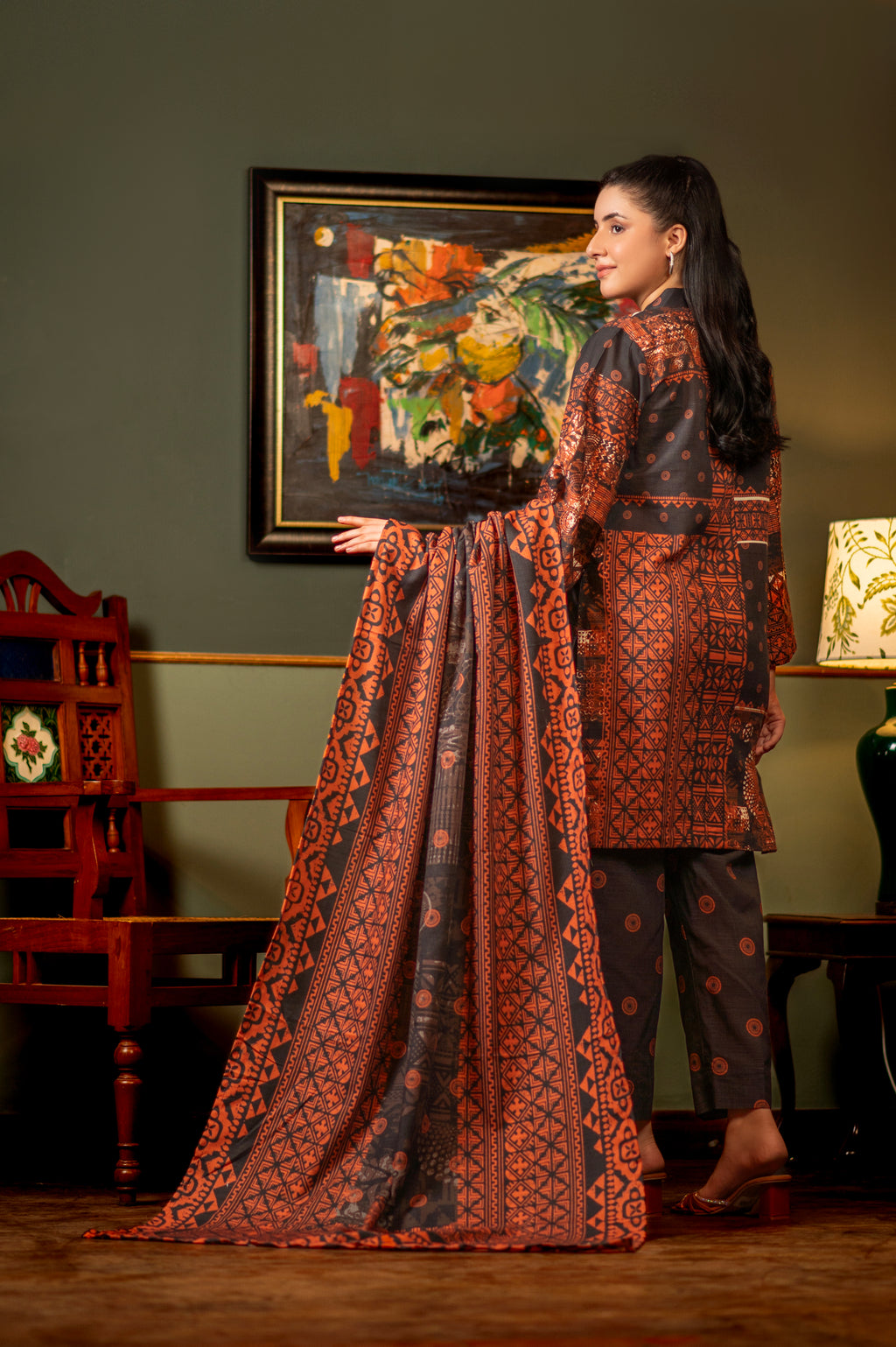 NSM Lawn 2pc (Unstitched)