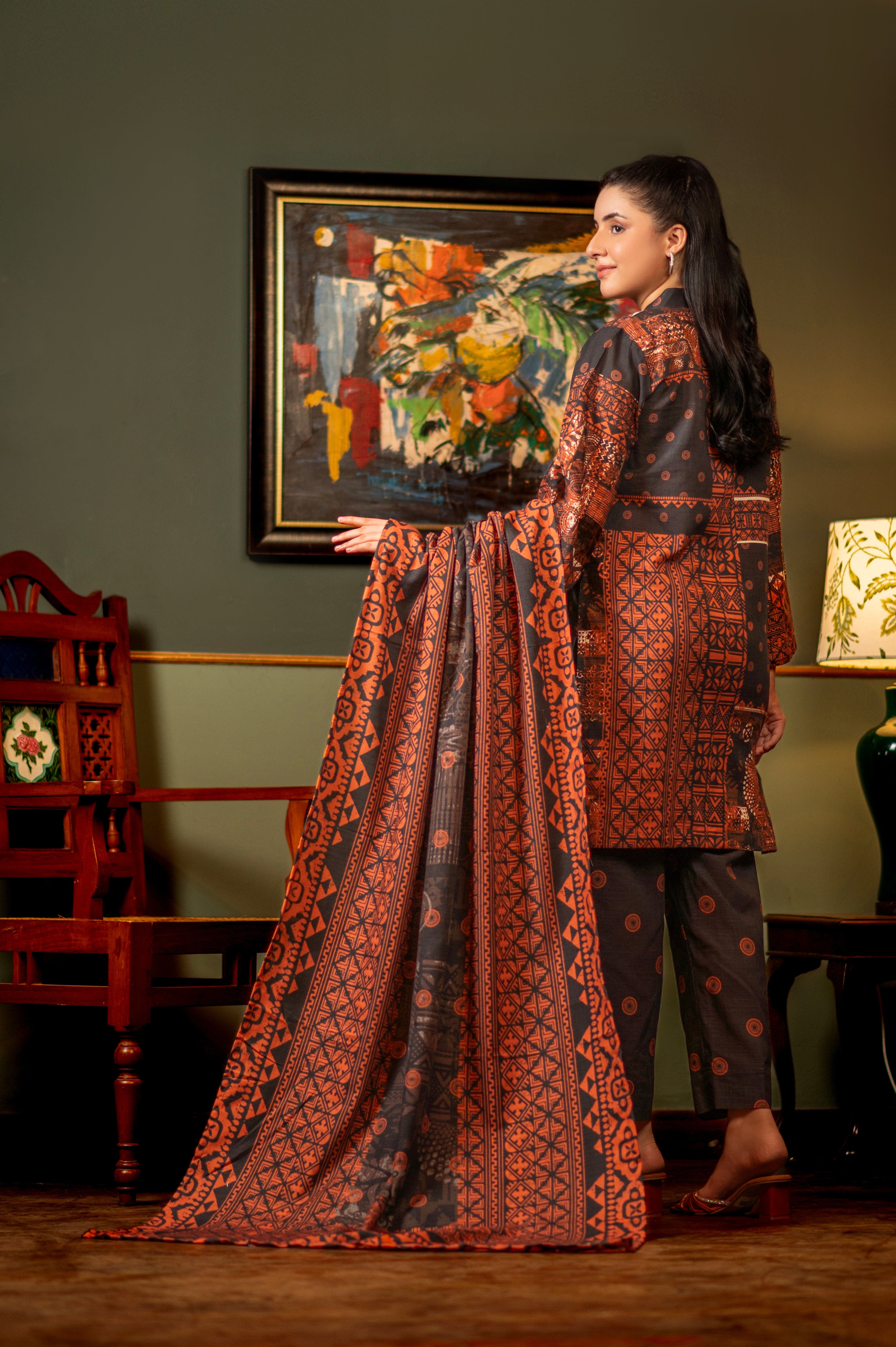 NSM Lawn 2pc (Unstitched)