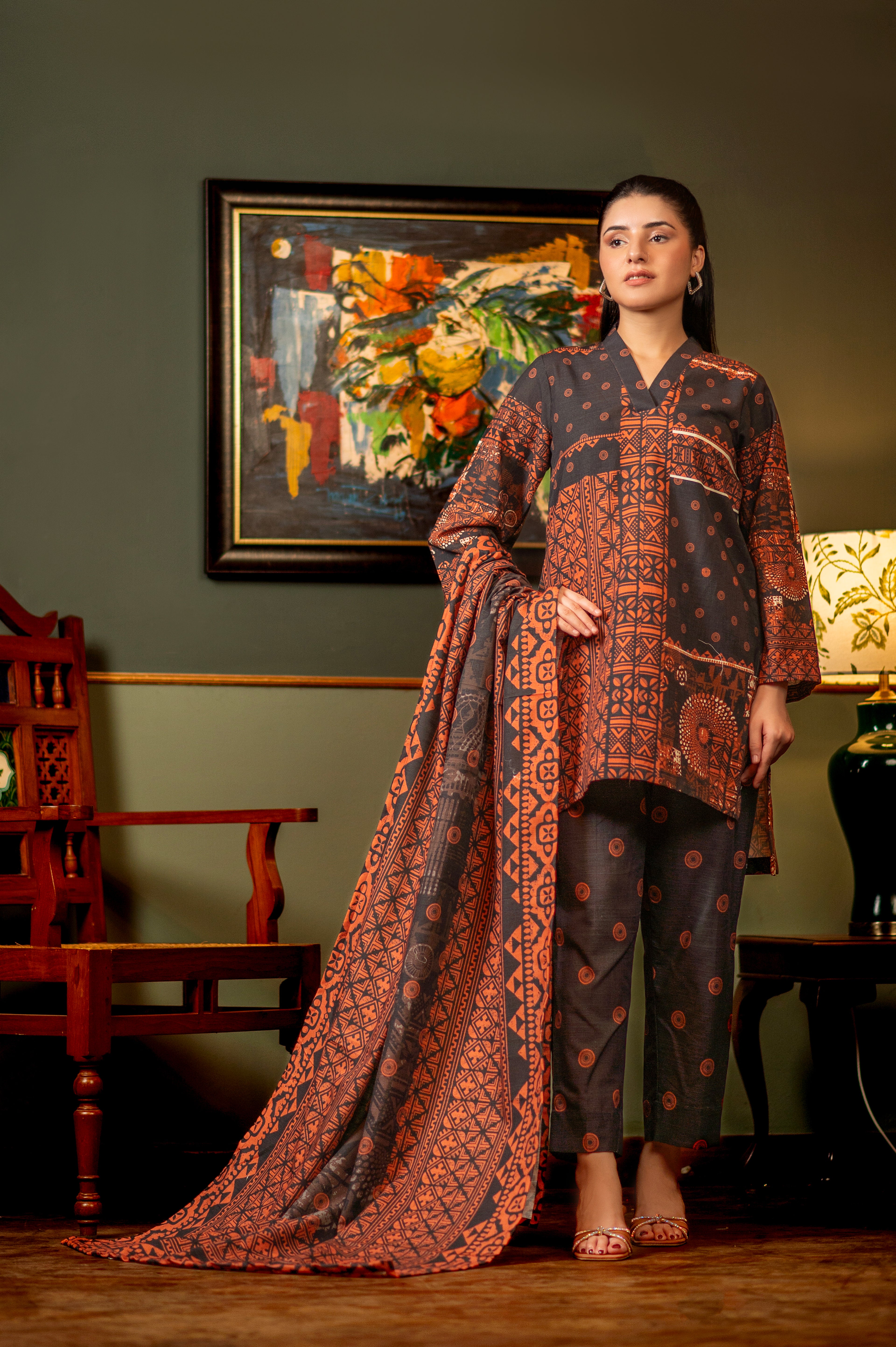 NSM Lawn 2pc (Unstitched)